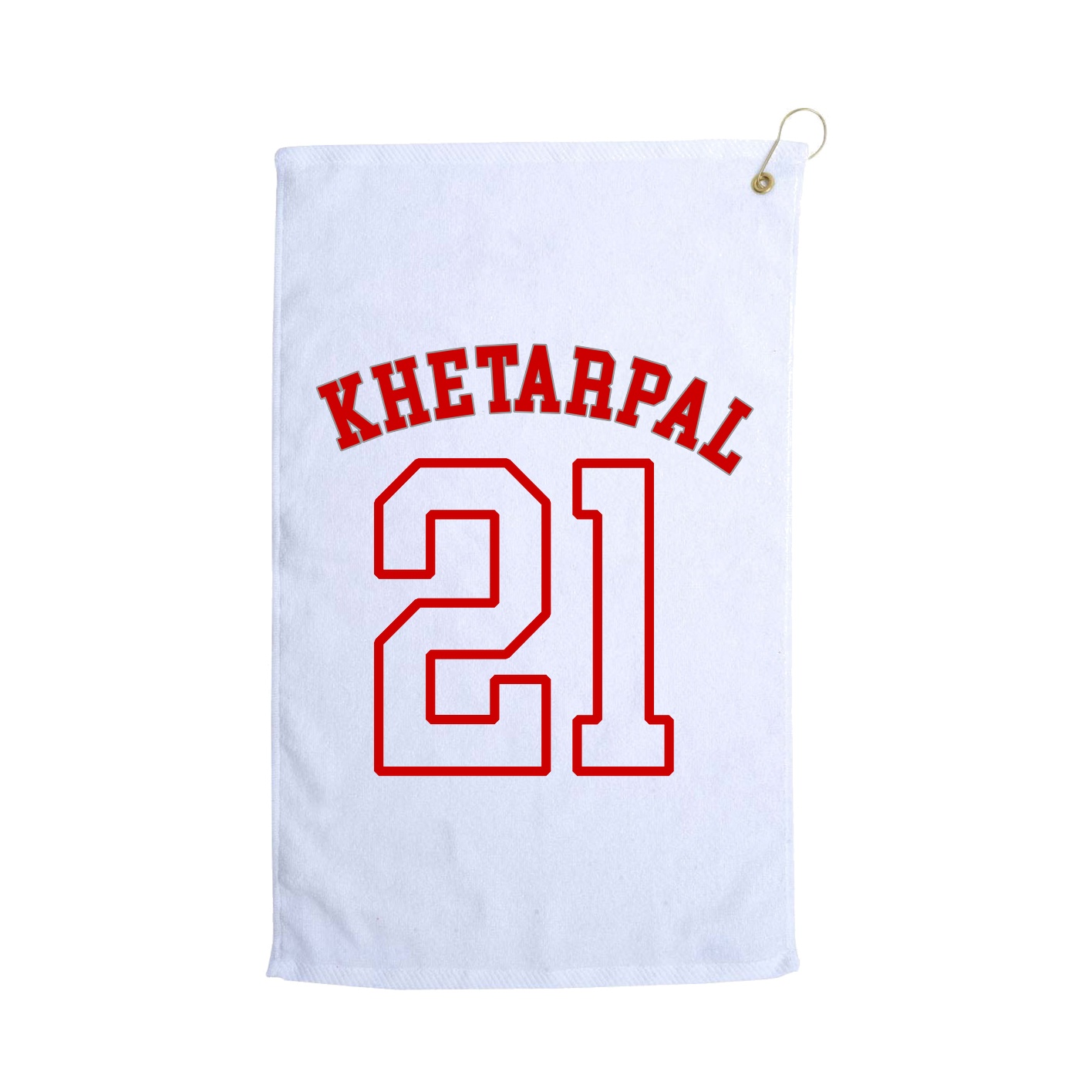 Golf Towel — Shirsey Arch in White