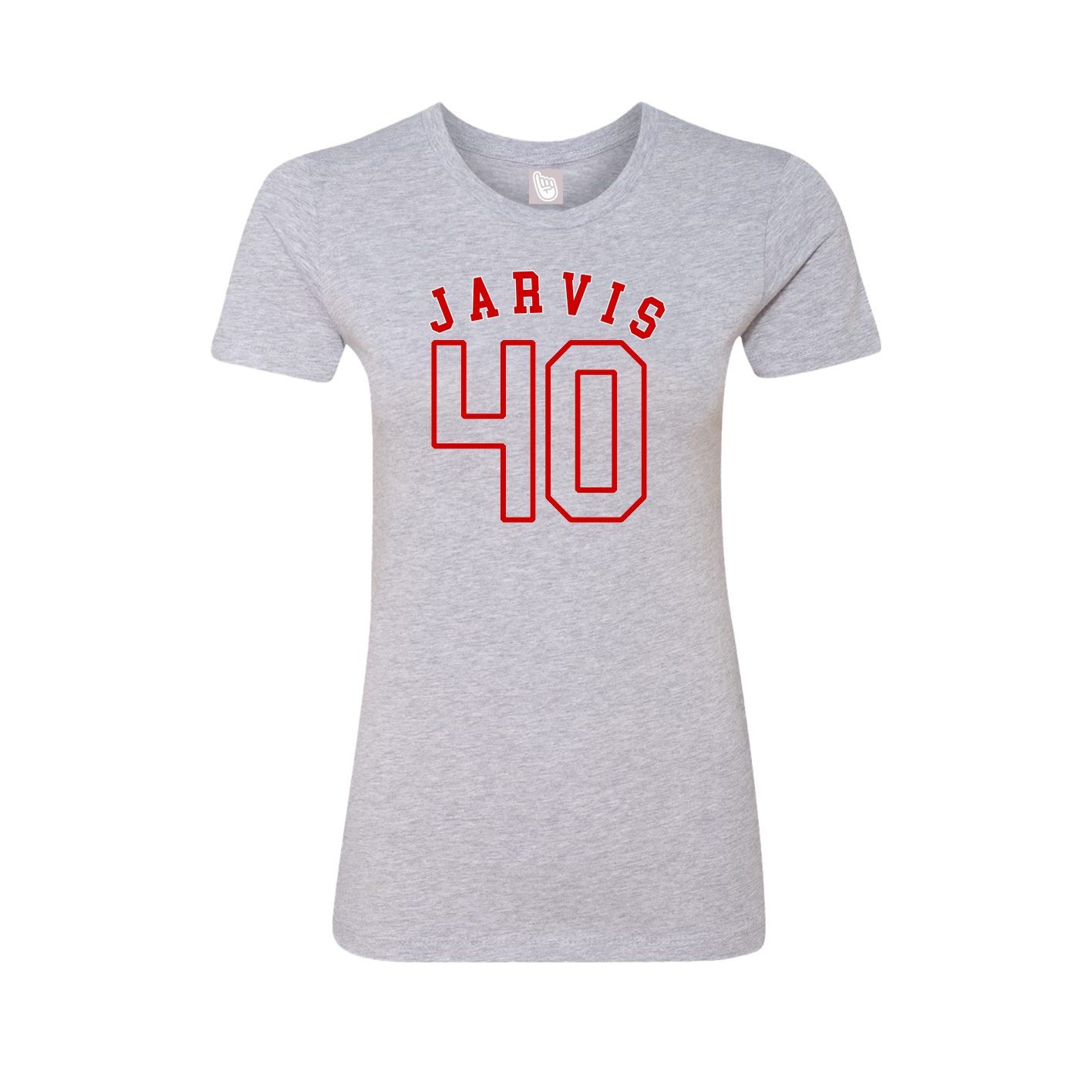 Fitted Women's Tee — Shirsey Arch in Grey