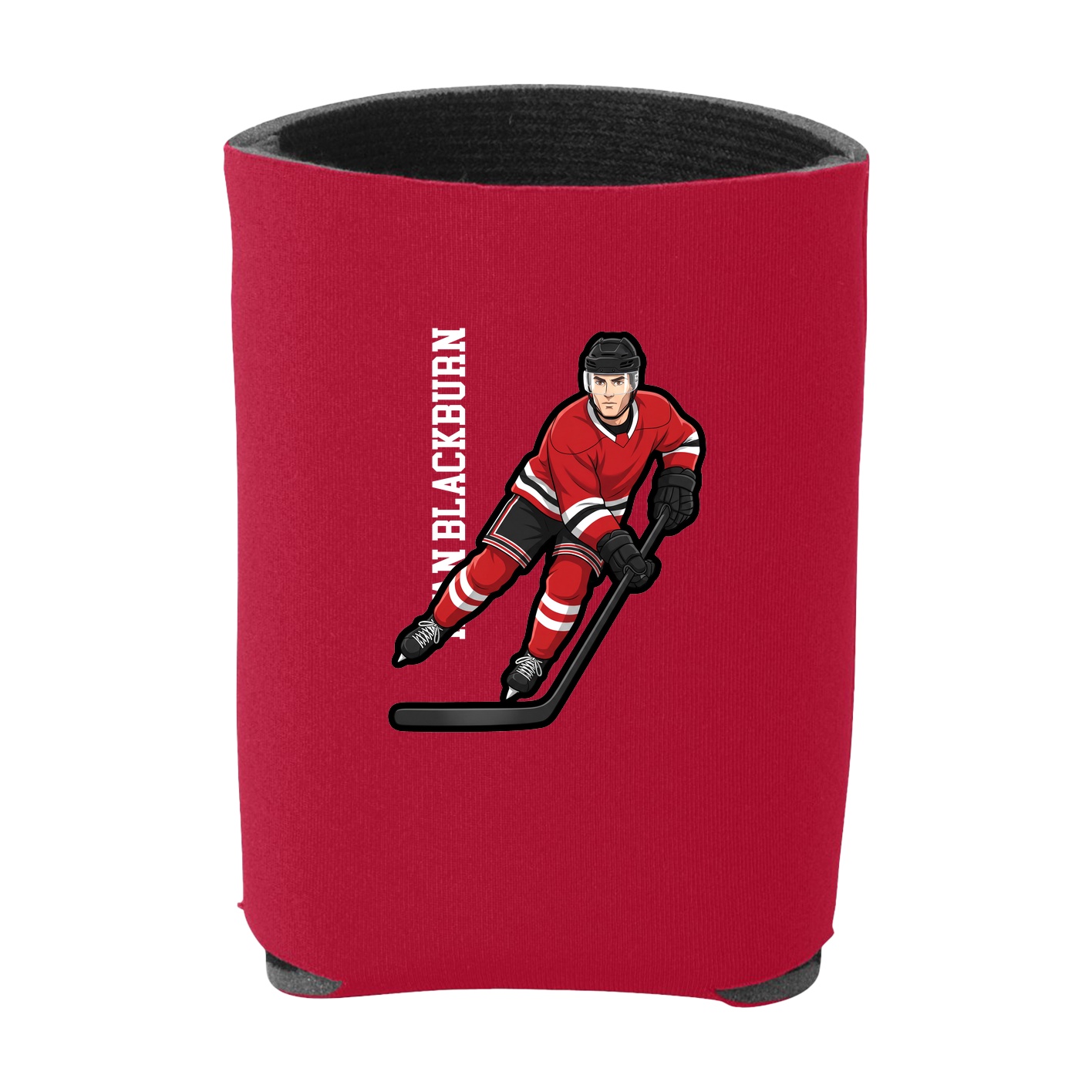 Can Holder — Name Vertical in Red