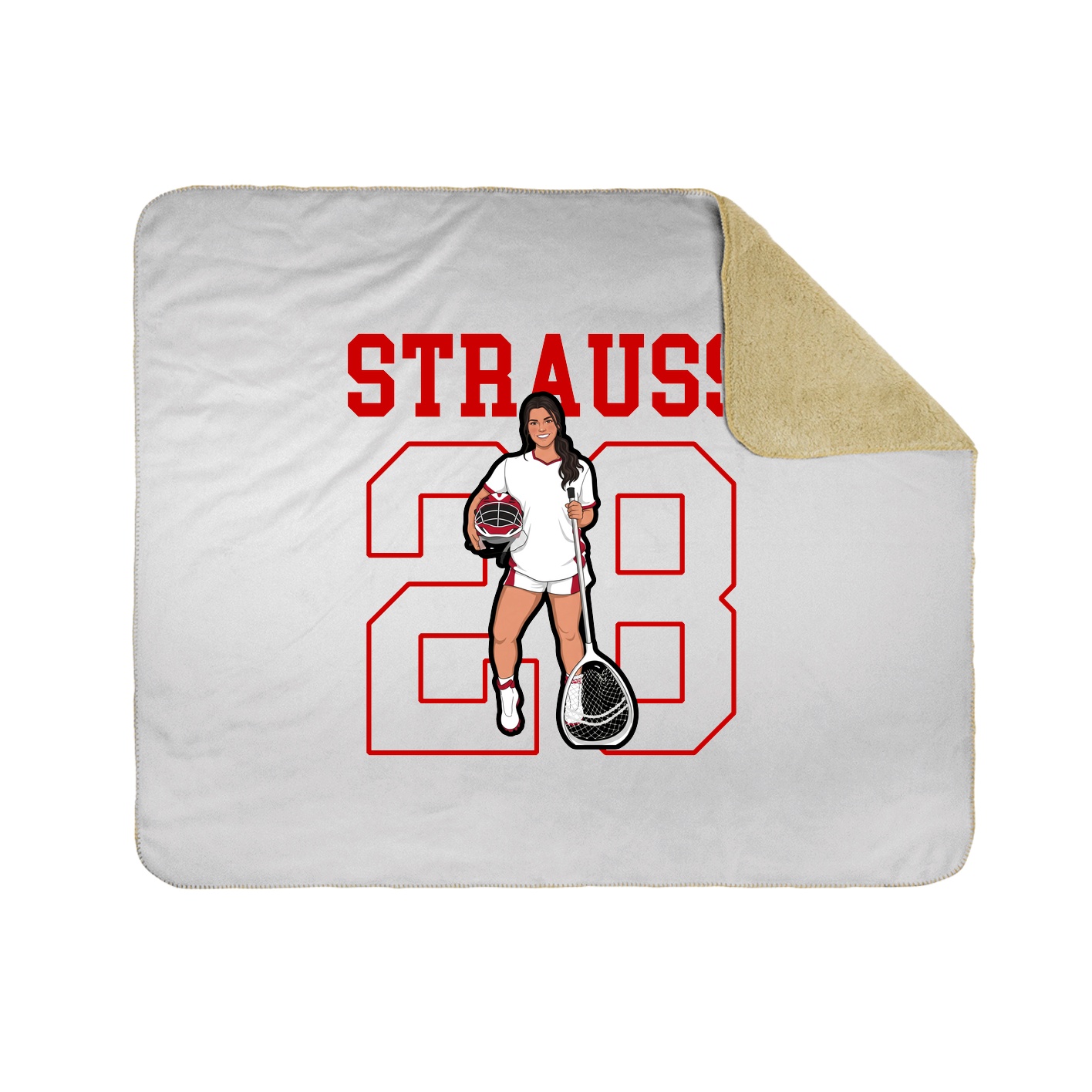 Throw Blanket — Shirsey in White