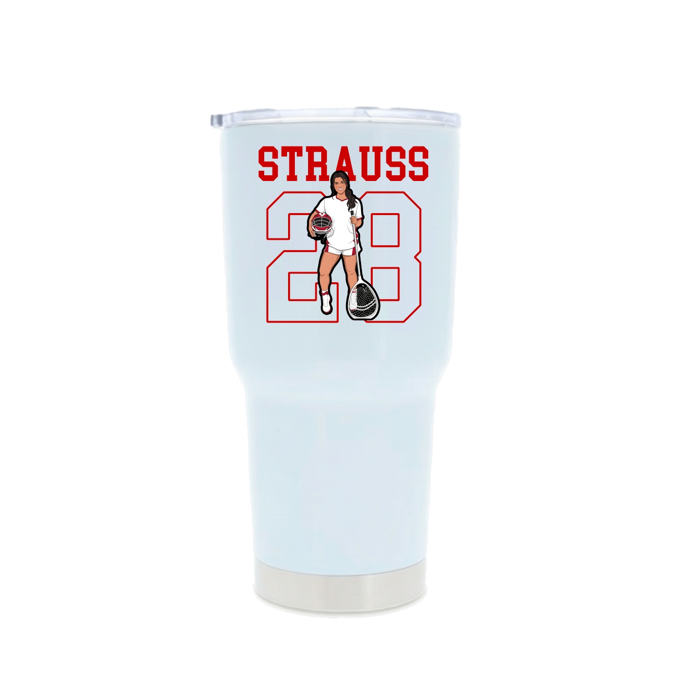 30oz Stainless Steel Tumbler — Shirsey in White