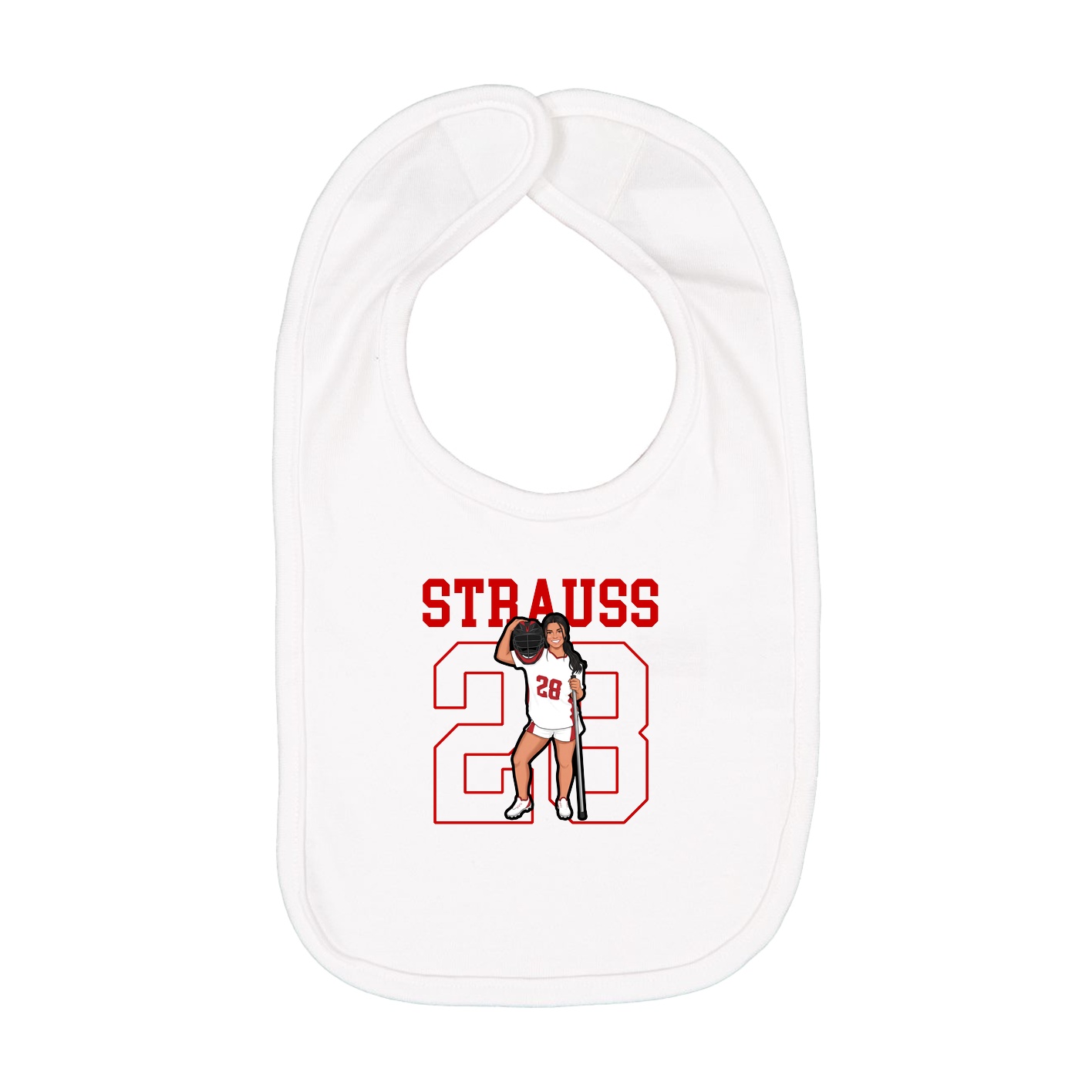 Infant Bib — Shirsey in White