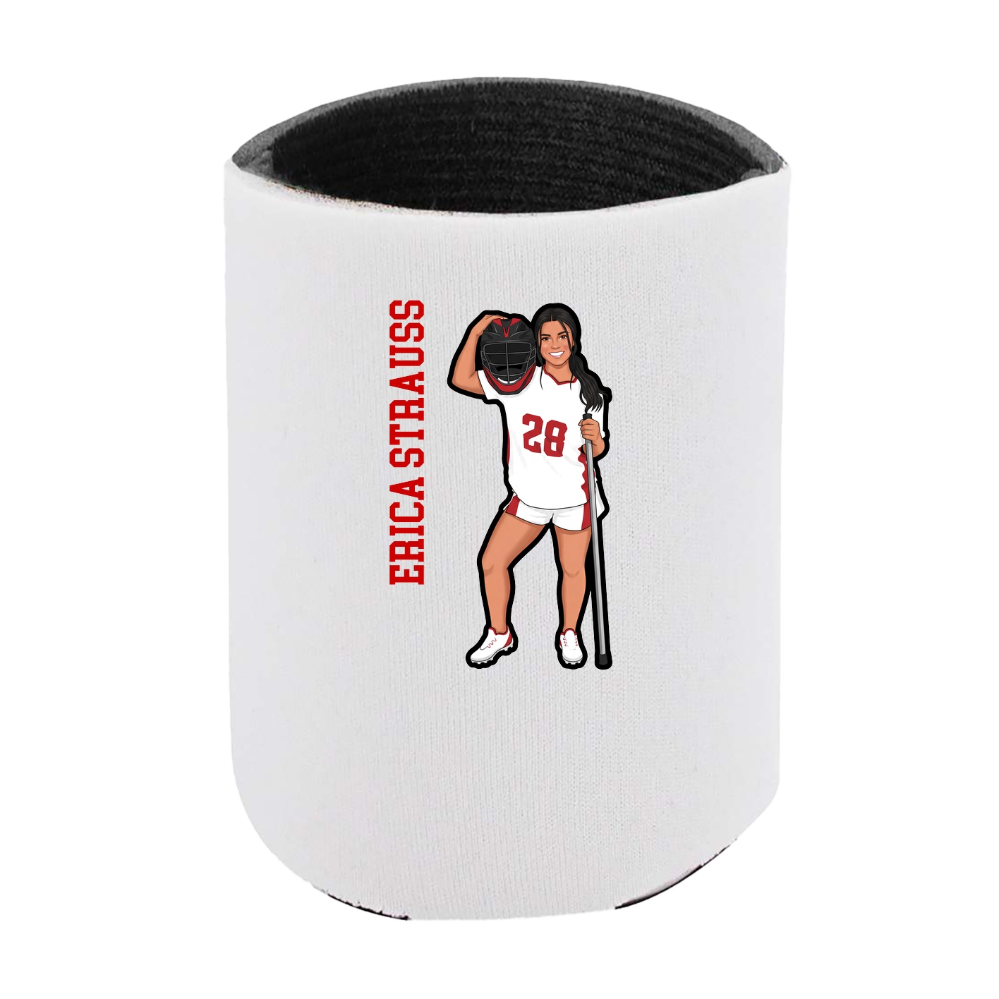 Can Holder — Name Vertical in White