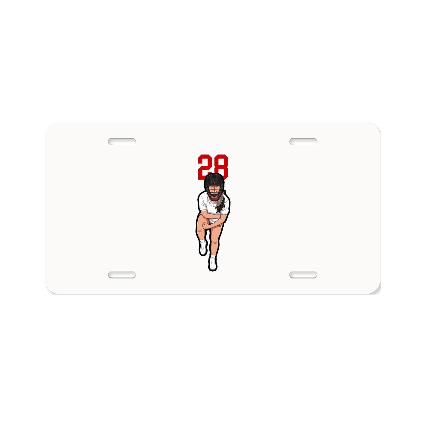 License Plate — Number Top in Classic