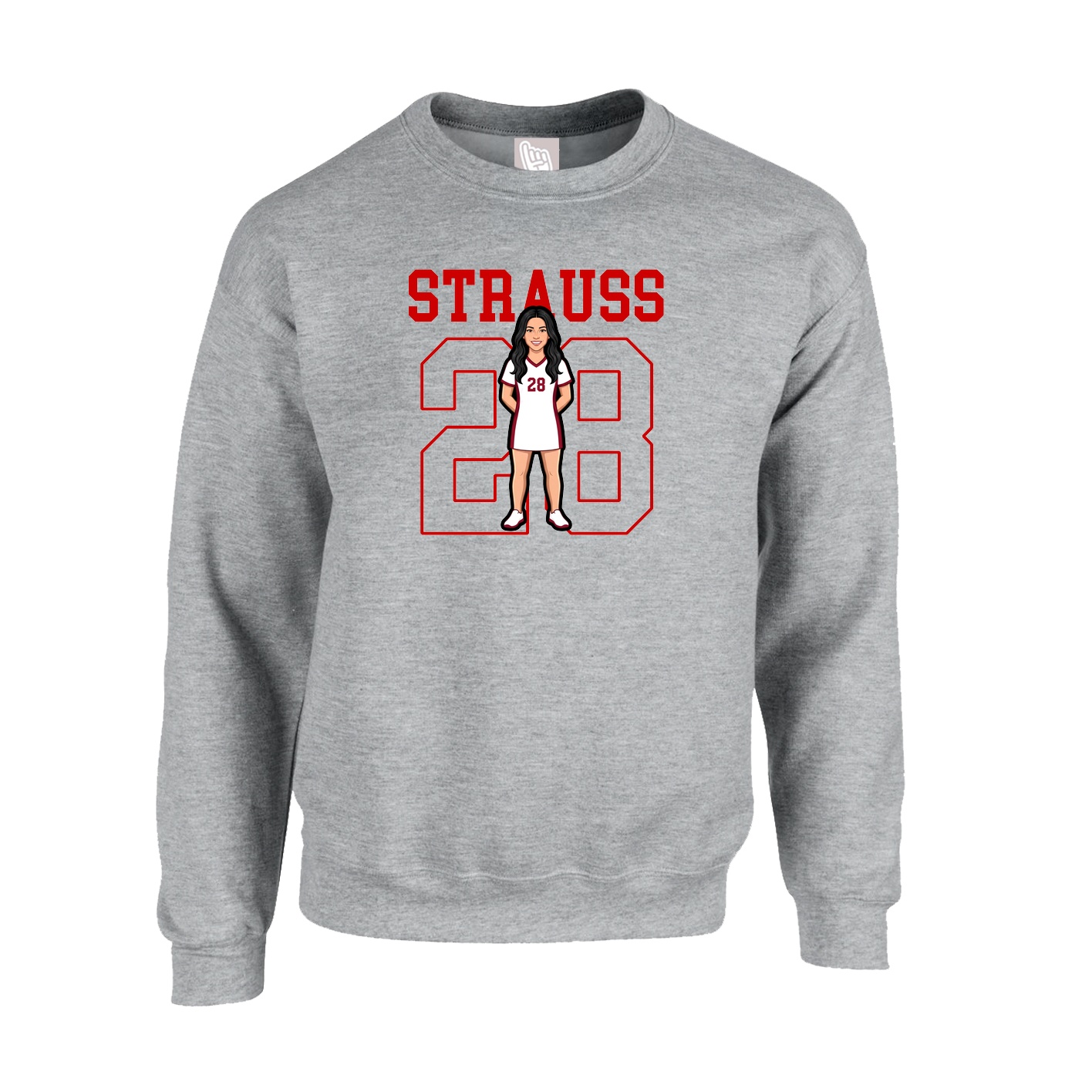 Fleece Crew — Shirsey in Grey