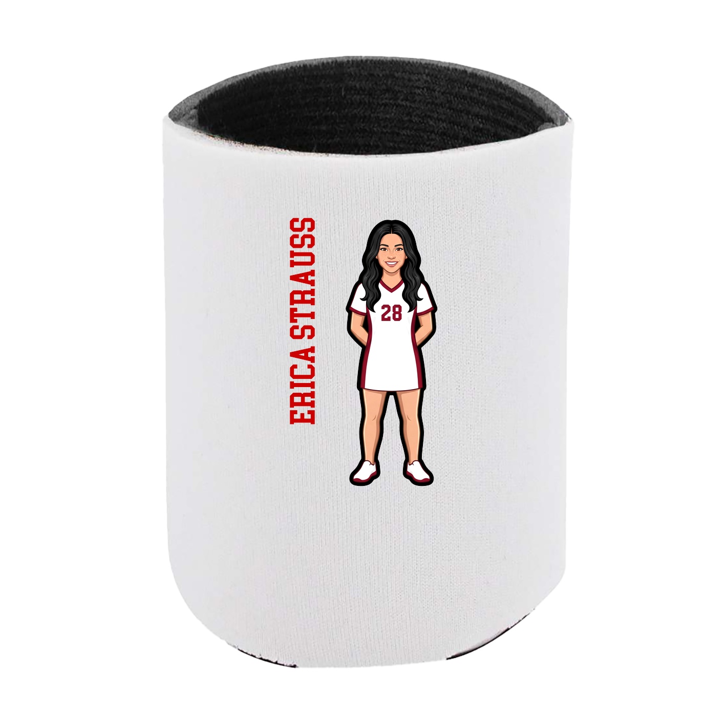 Can Holder — Name Vertical in White