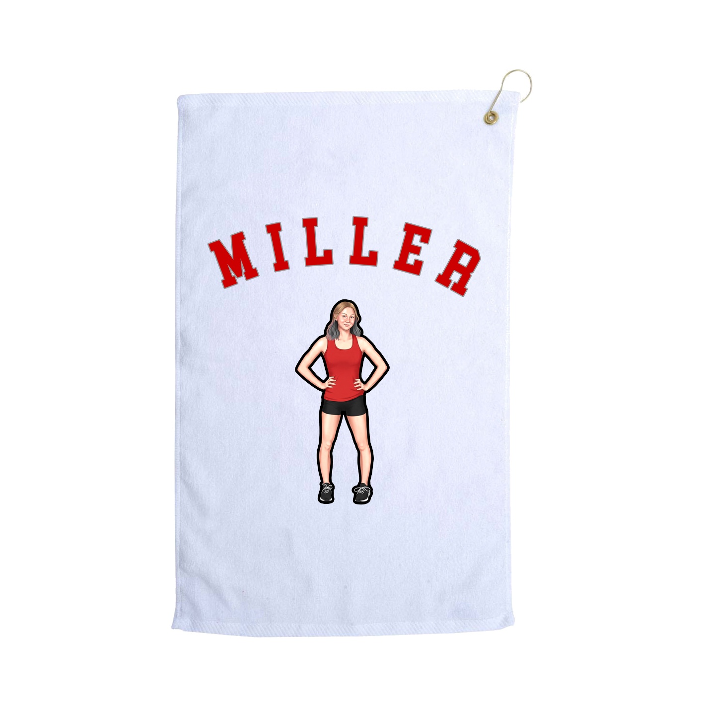 Golf Towel — Shirsey Arch in White