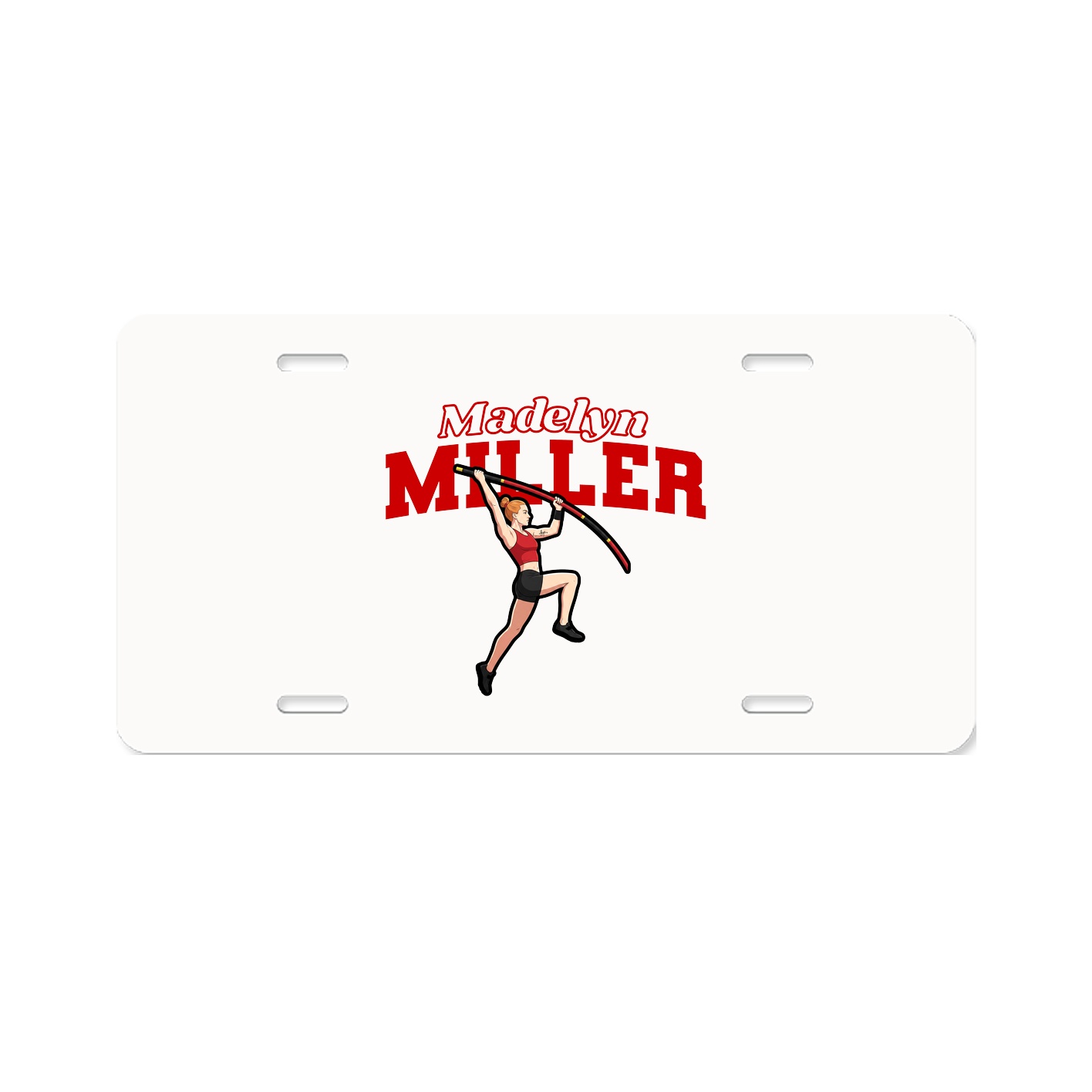 License Plate — Name Arch in Classic