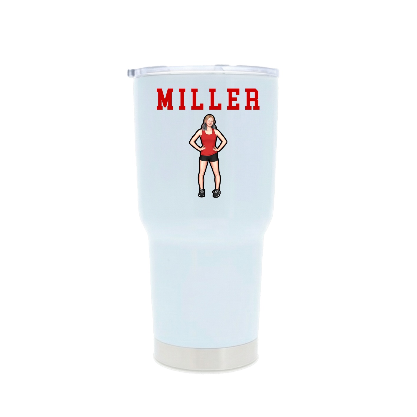30oz Stainless Steel Tumbler — Shirsey in White