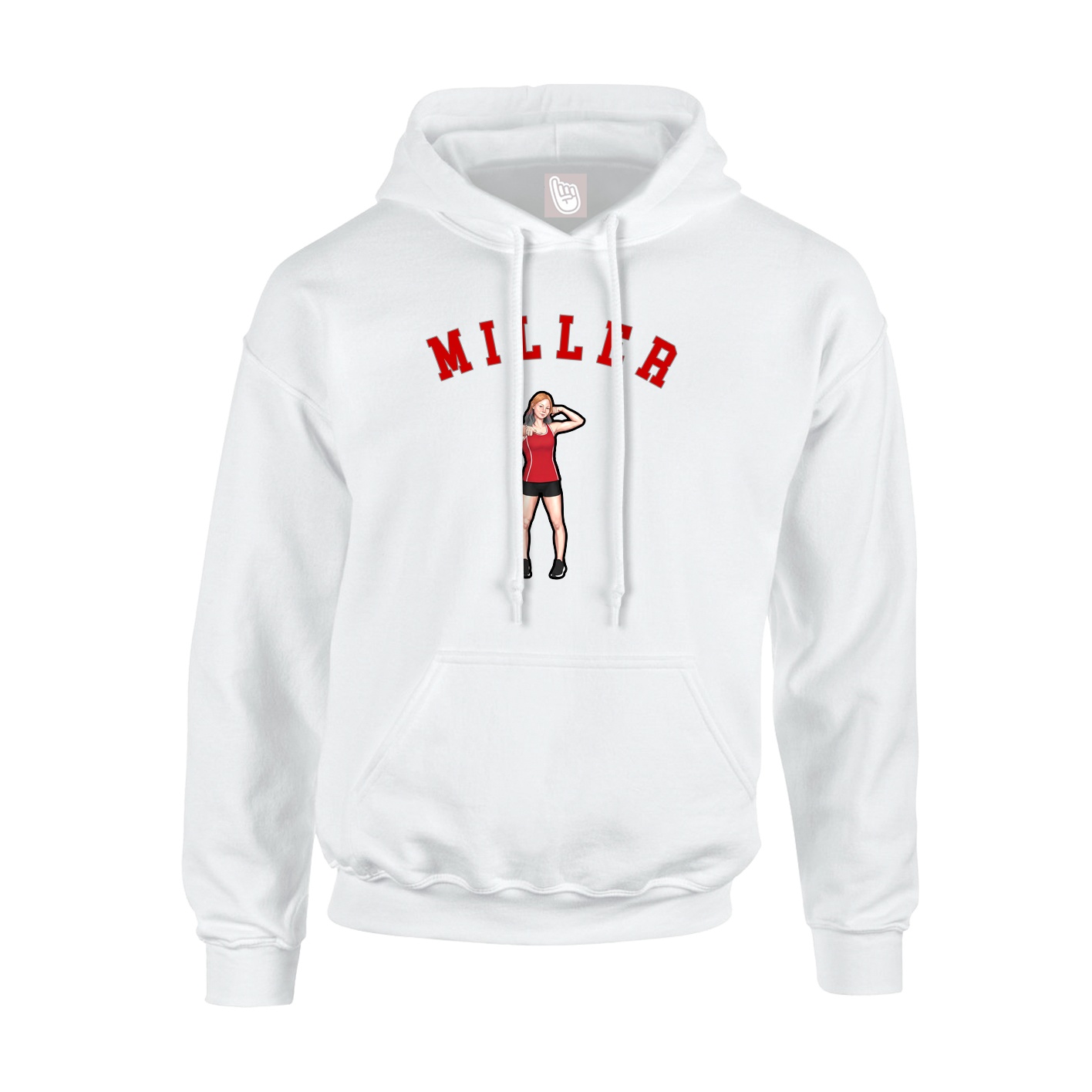 Youth Hoodie — Shirsey Arch in White