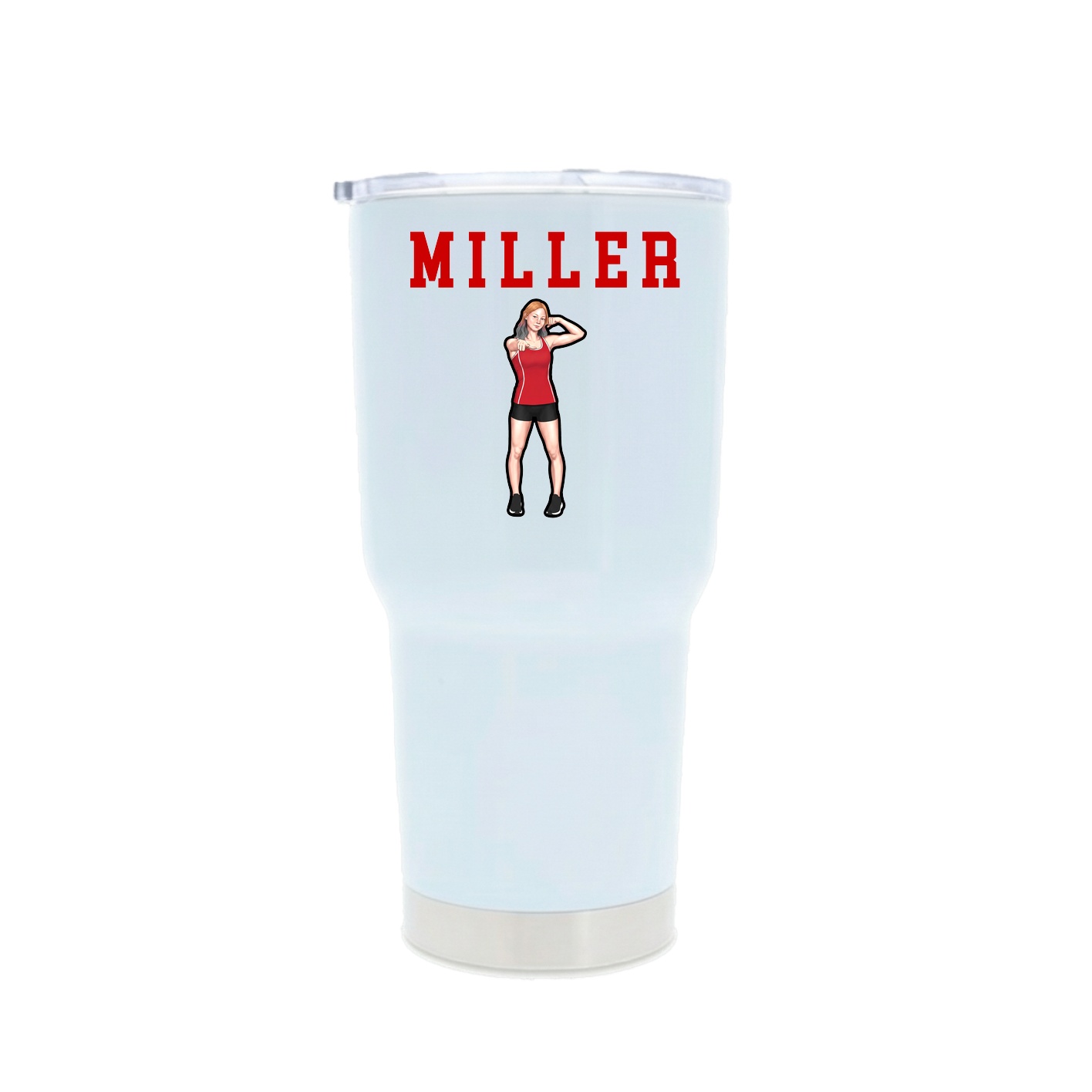 30oz Stainless Steel Tumbler — Shirsey in White