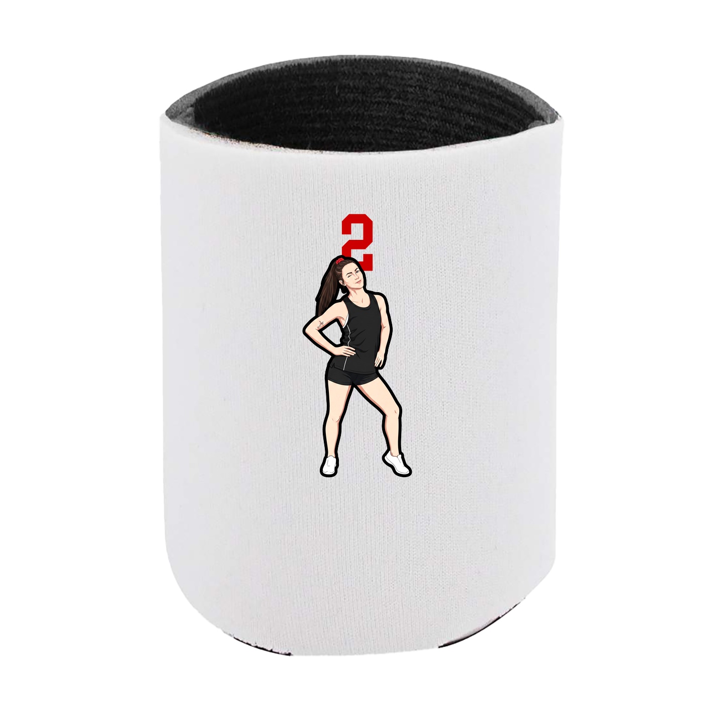 Can Holder — Number Top in White