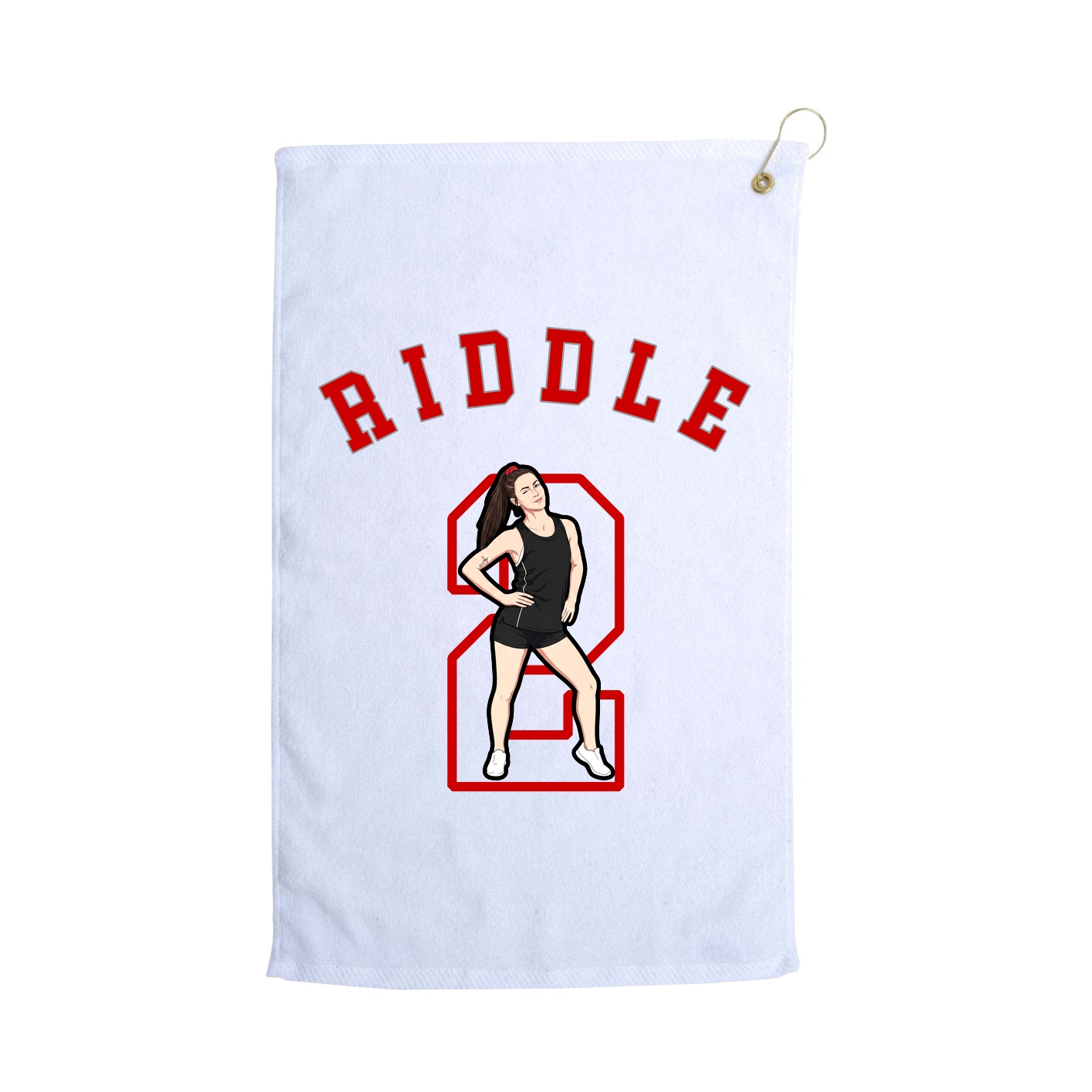 Golf Towel — Shirsey Arch in White