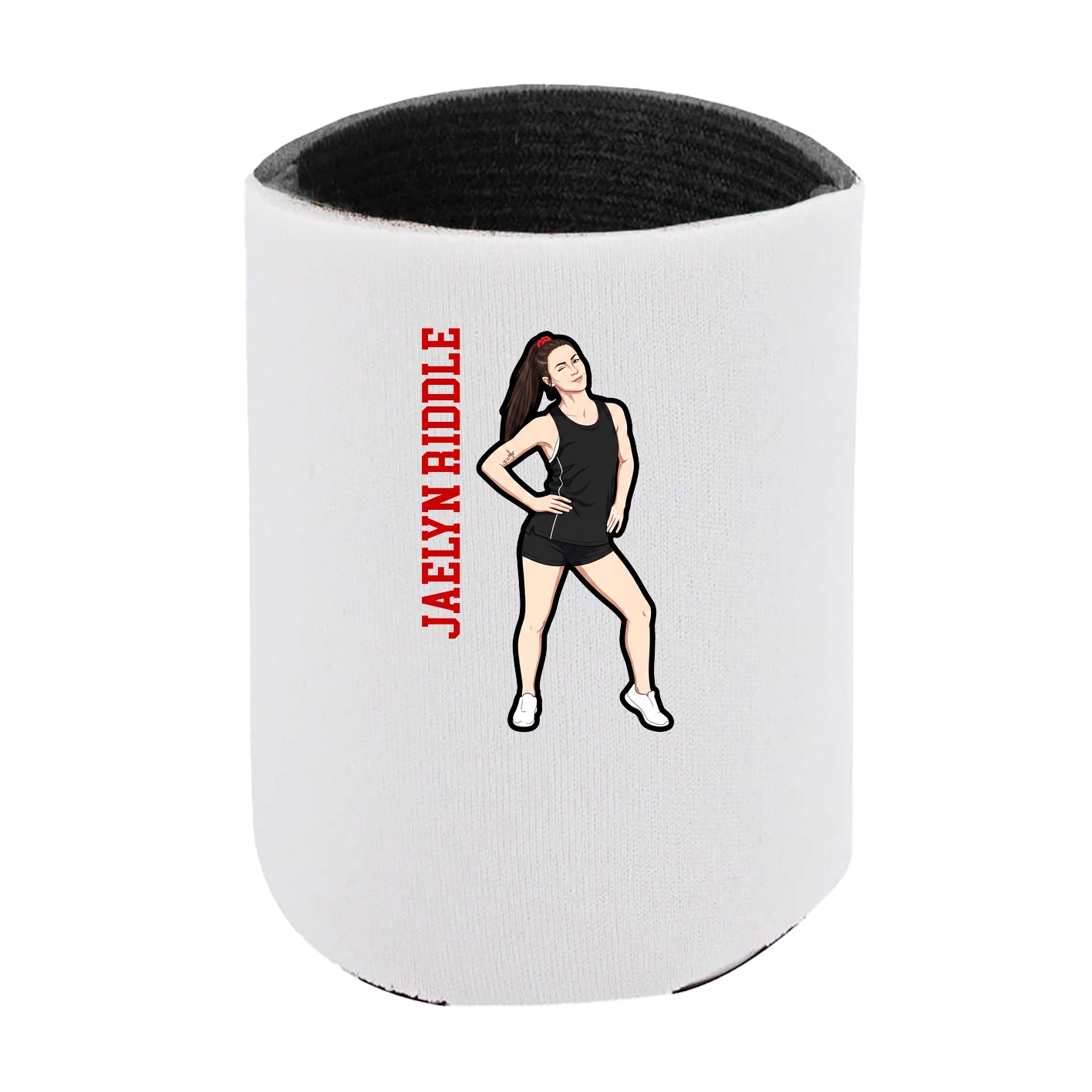 Can Holder — Name Vertical in White