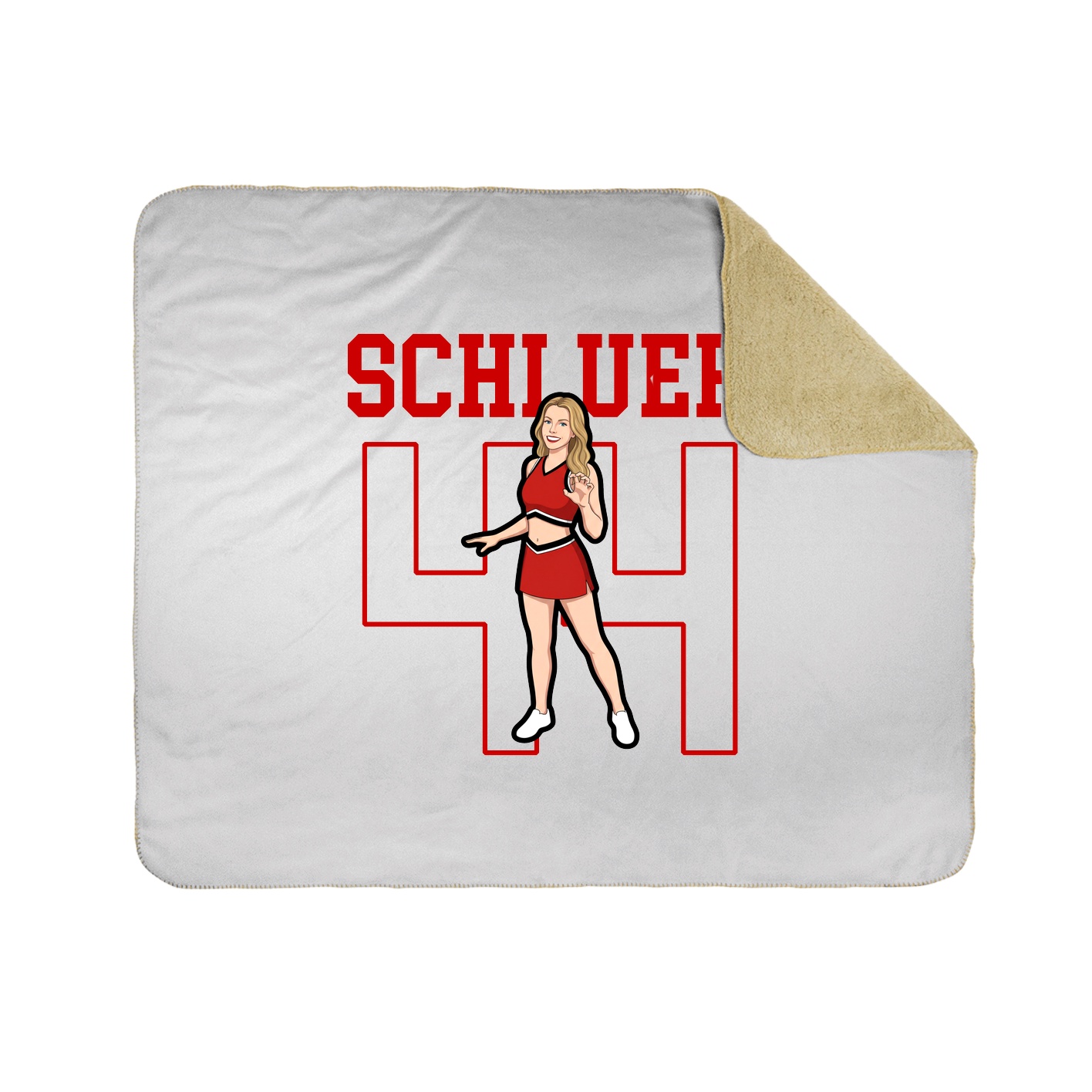 50x60 Sherpa Lined Throw Blanket