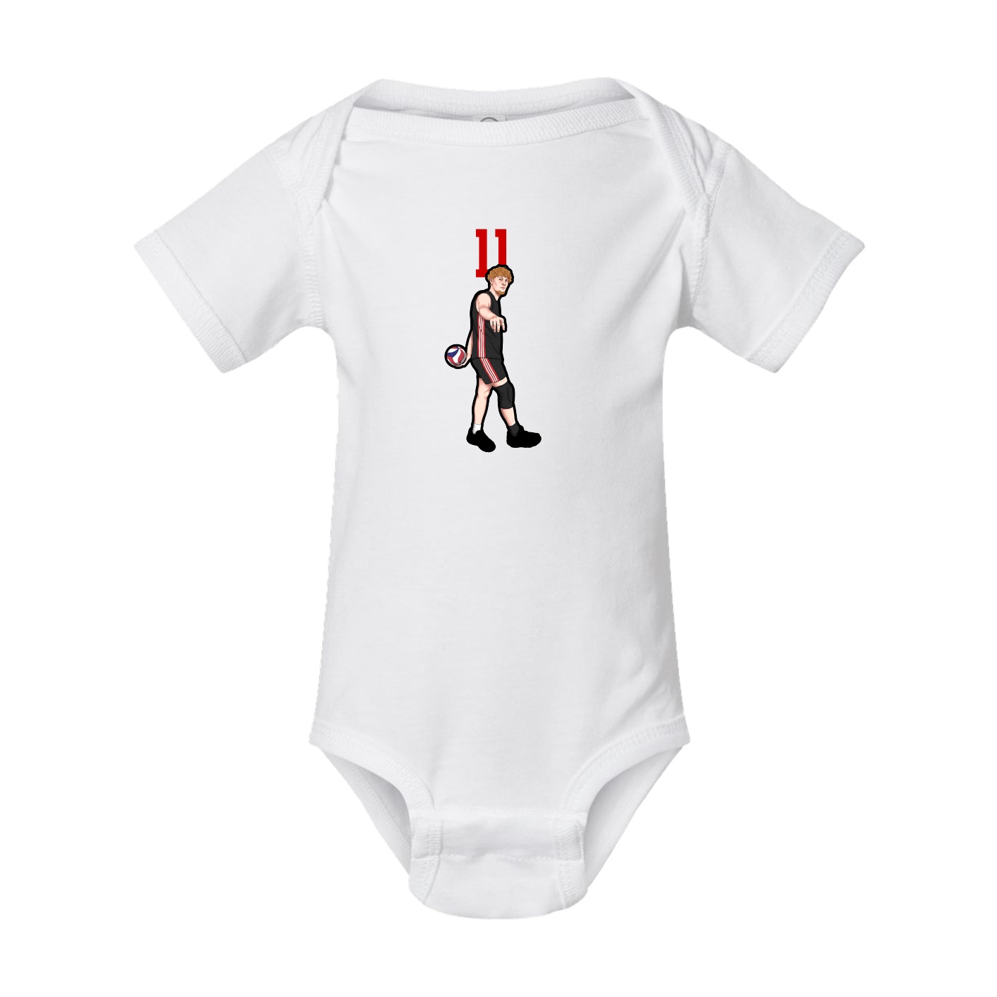 Baby Onesie — Number Top in White