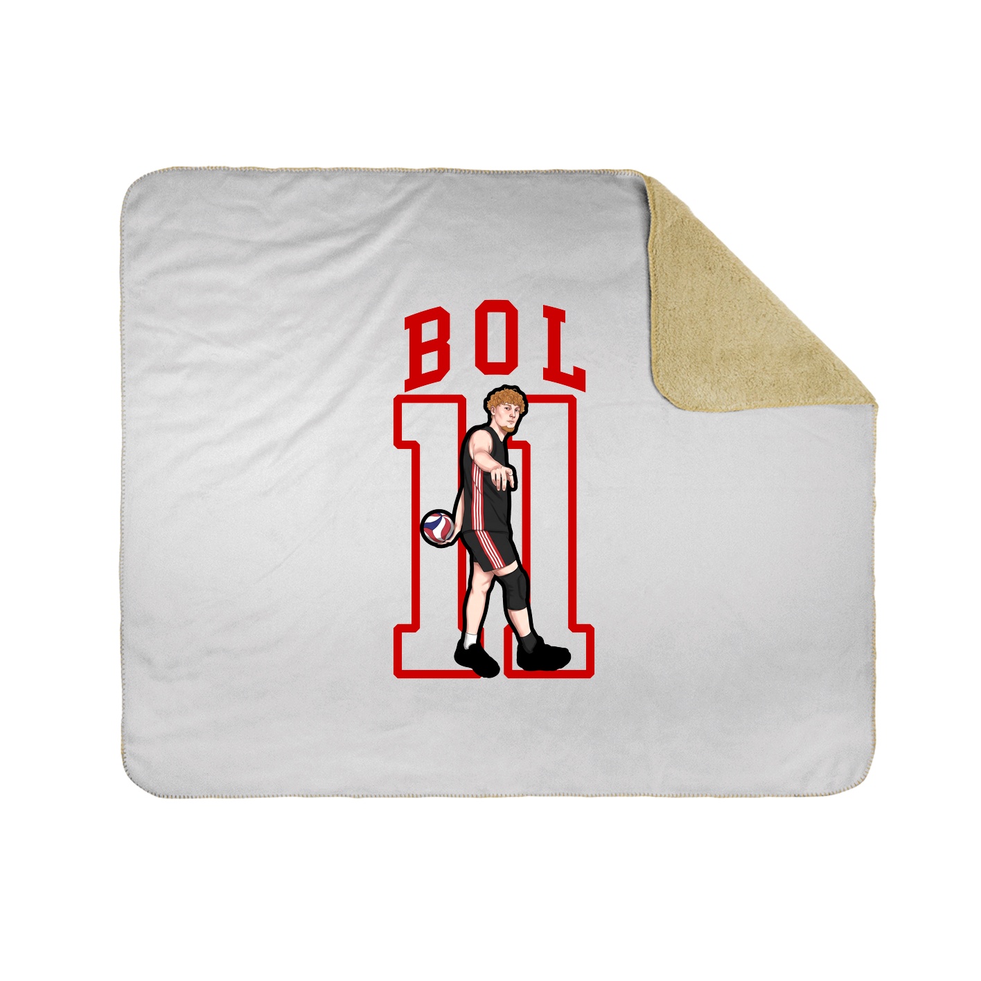 50x60 Sherpa Lined Throw Blanket
