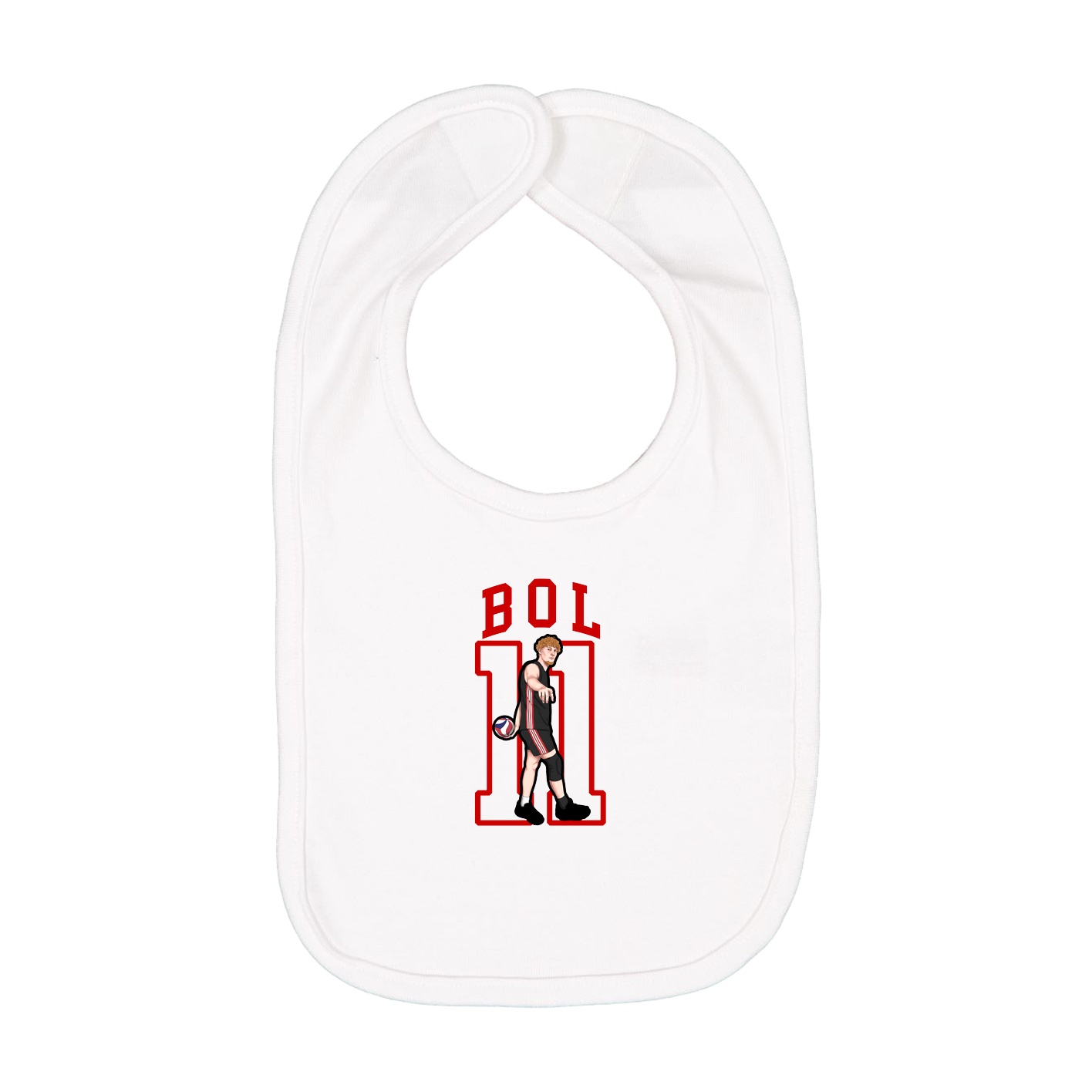 Infant Bib — Shirsey in White