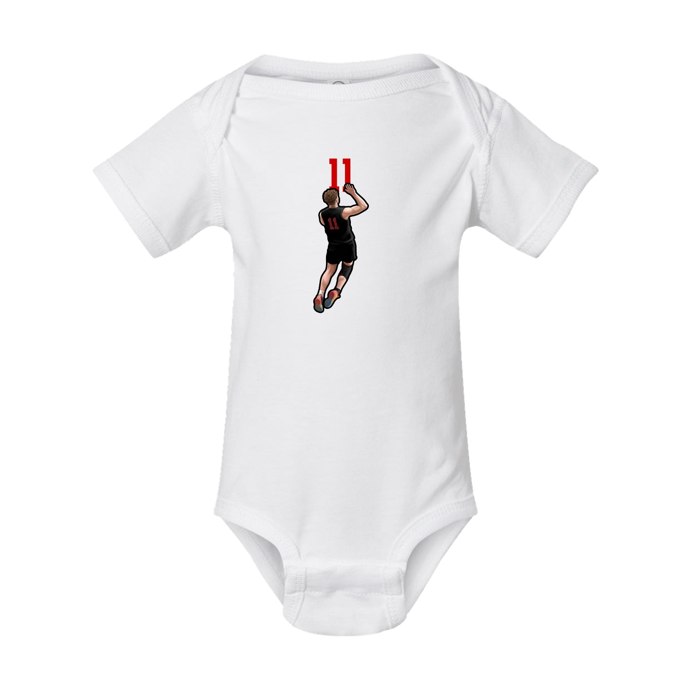 Baby Onesie — Number Top in White