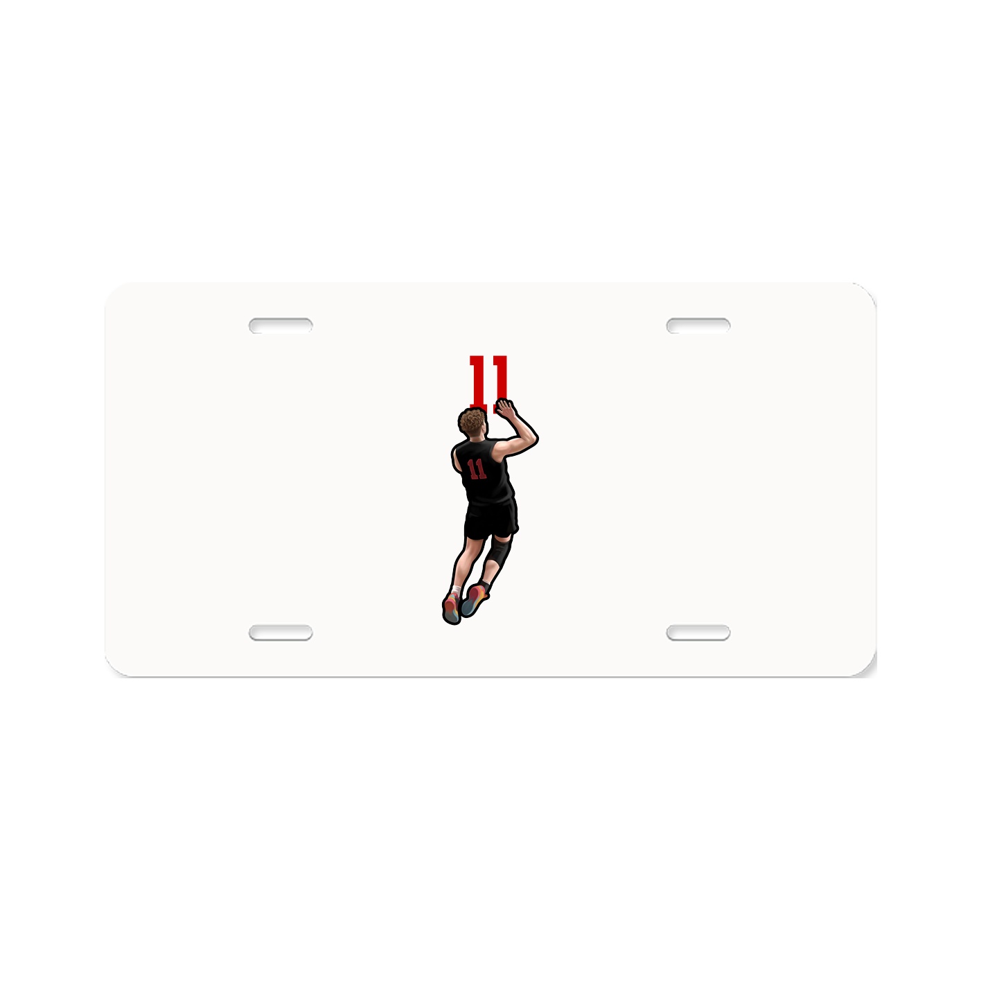 License Plate — Number Top in Classic