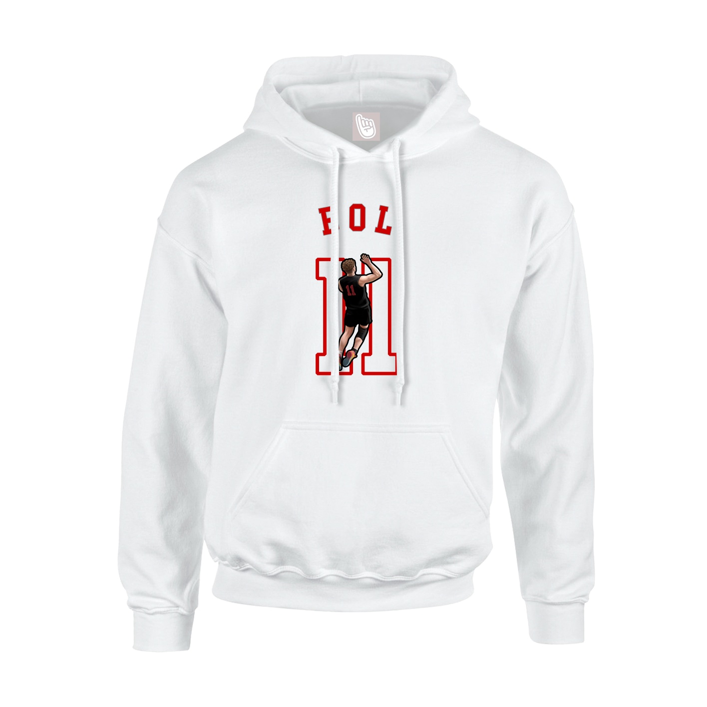 Hoodie — Shirsey Arch in White