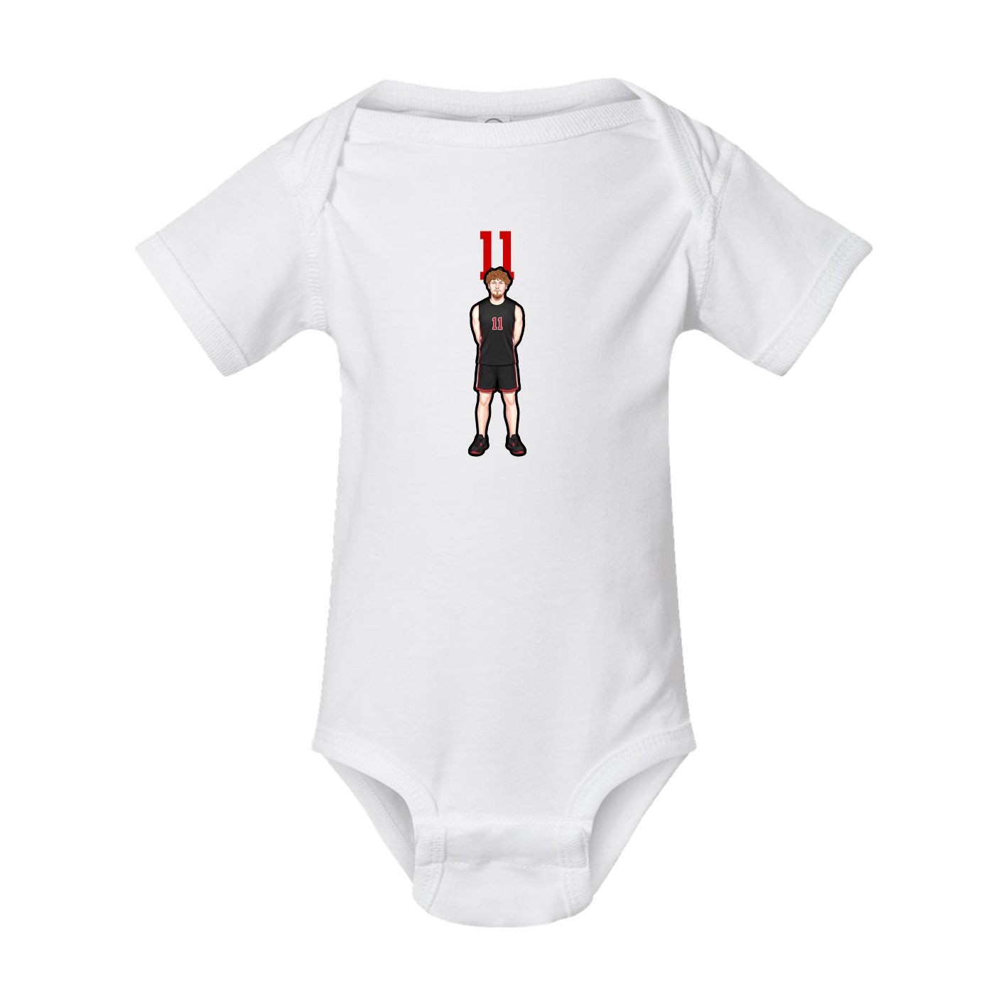 Baby Onesie — Number Top in White