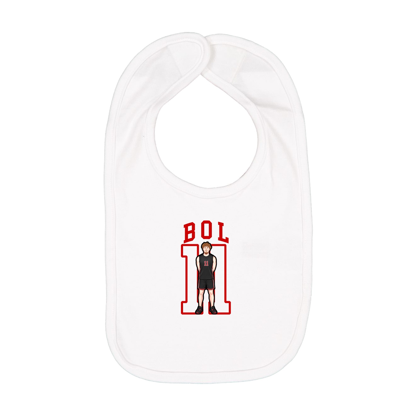 Infant Bib — Shirsey in White