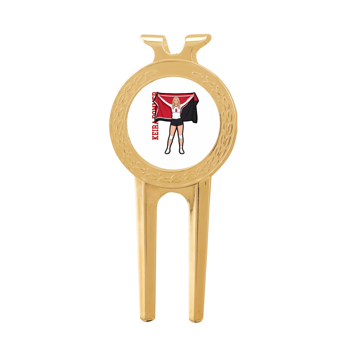 Divot Tool with Ball Marker — Name Vertical in Classic