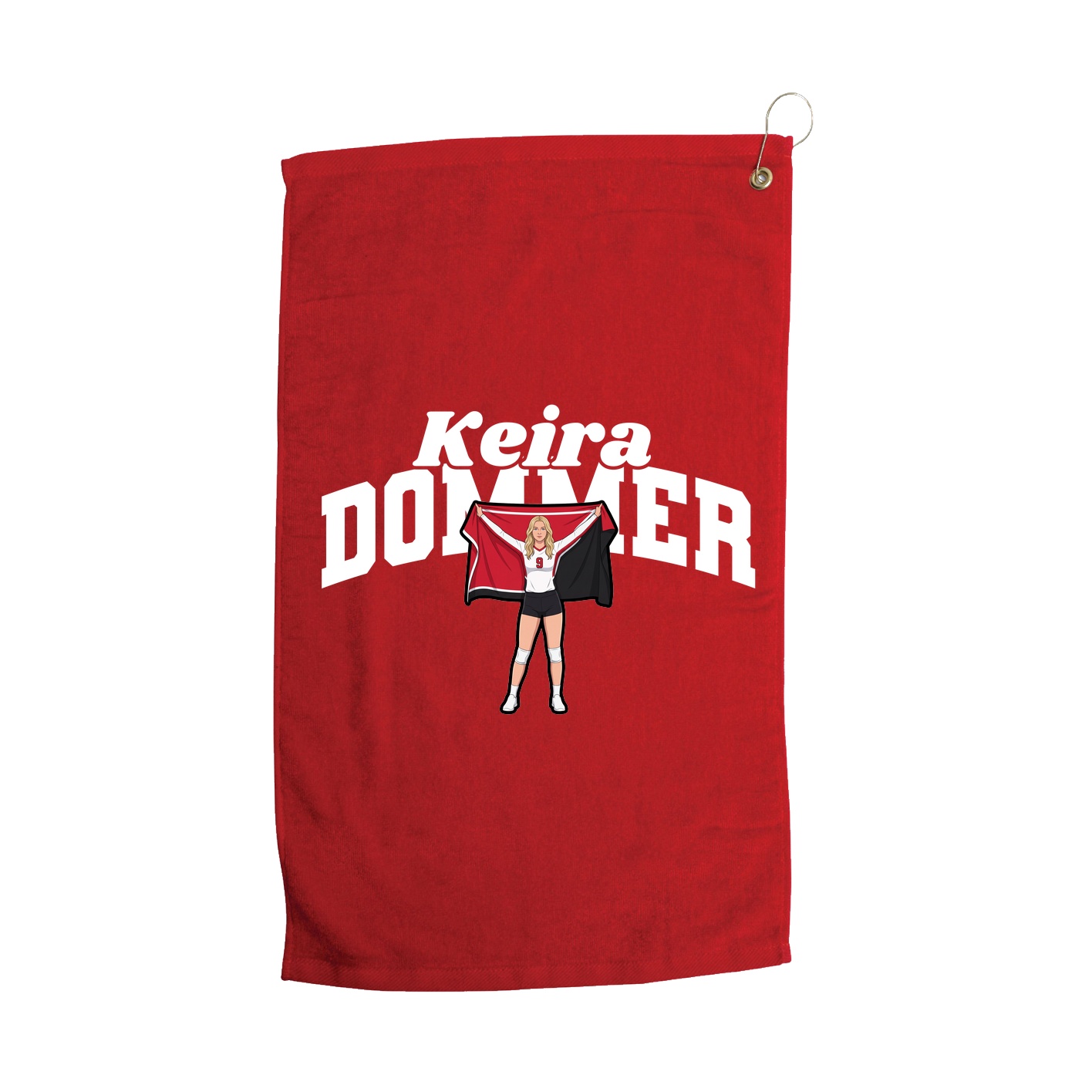 Golf Towel — Signature Arch in Red