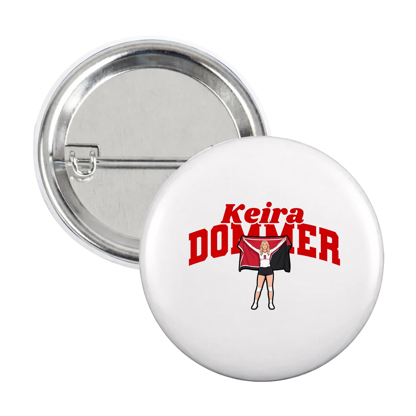 Game Day Button — Signature Arch in White