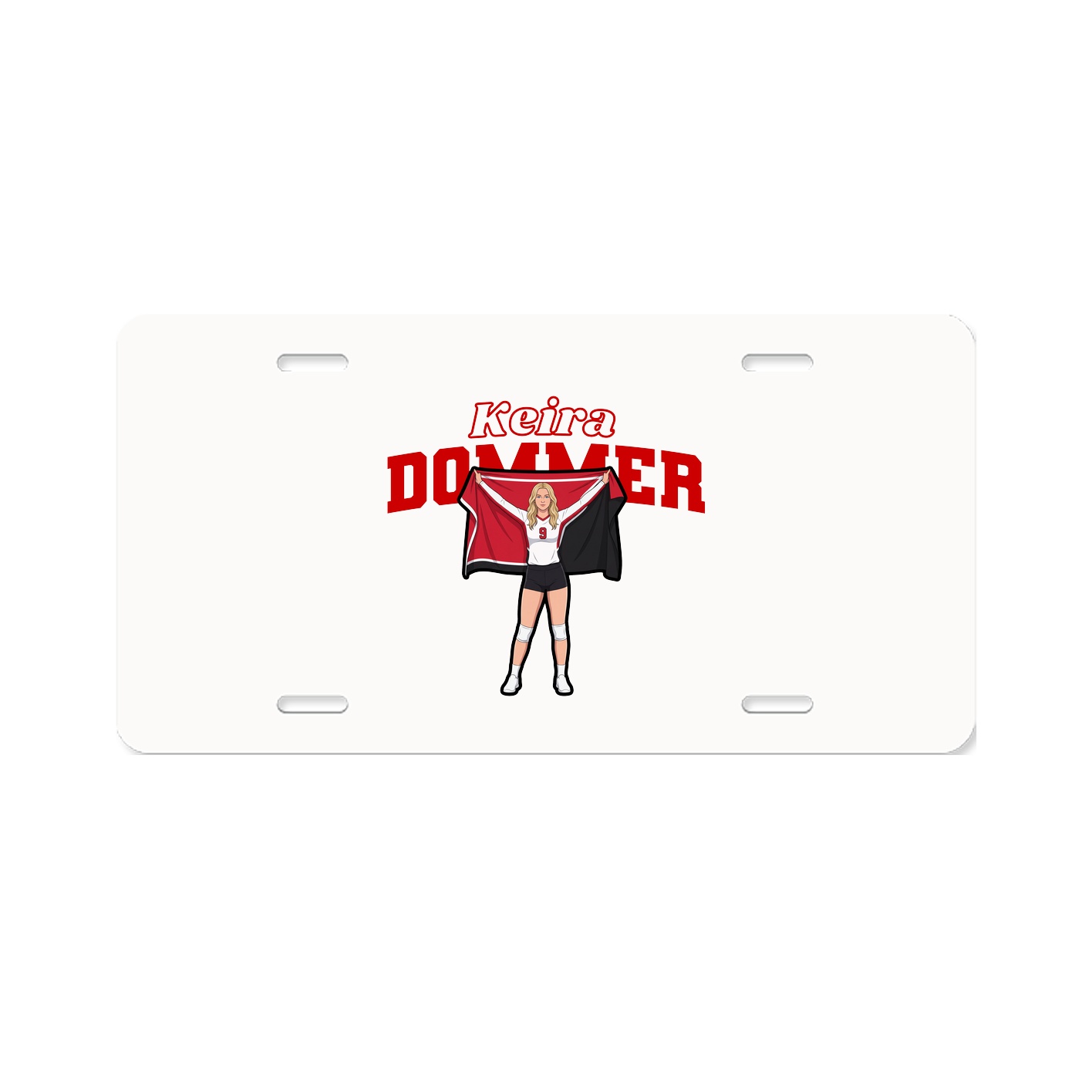 License Plate — Name Arch in Classic