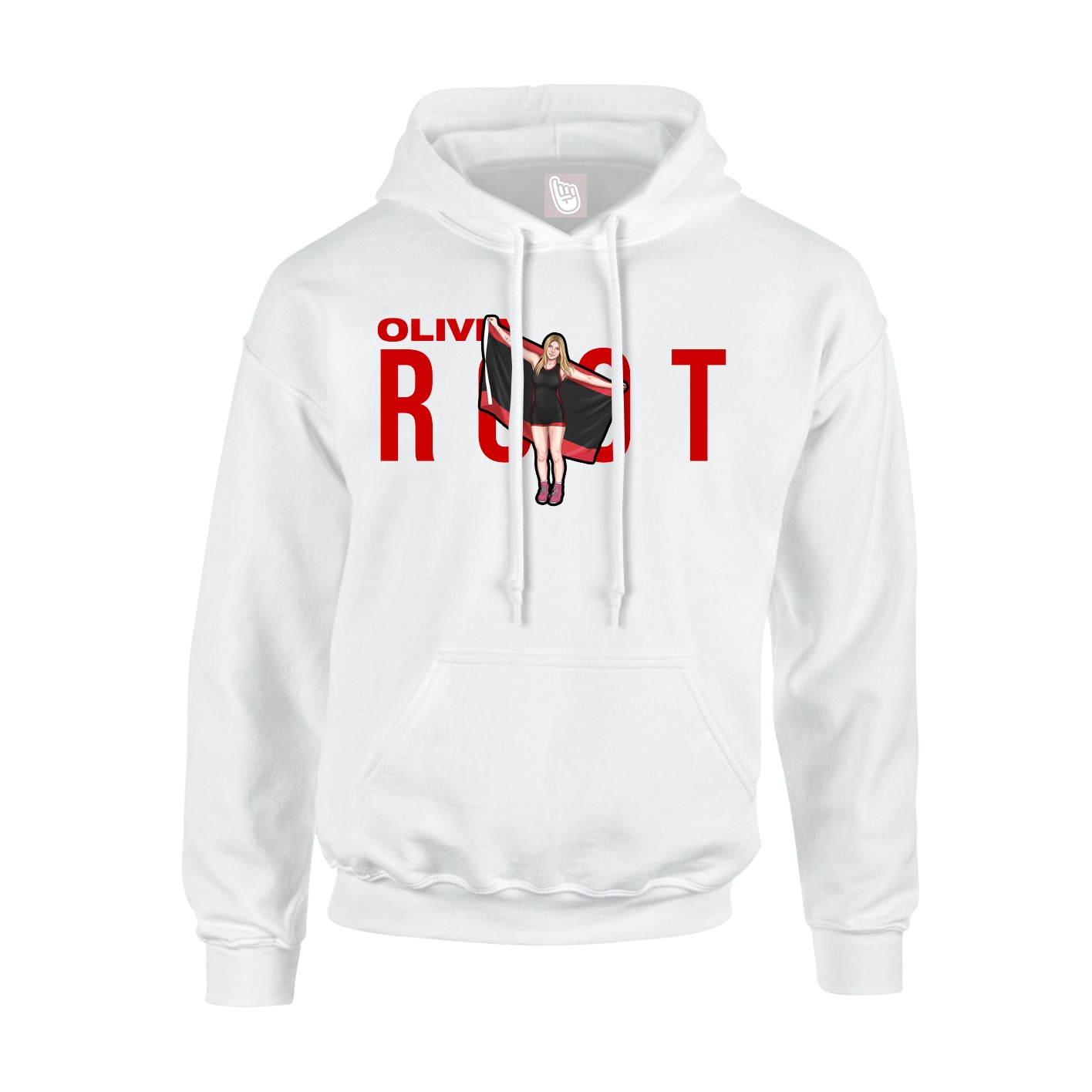 Hoodie — Player Name in White