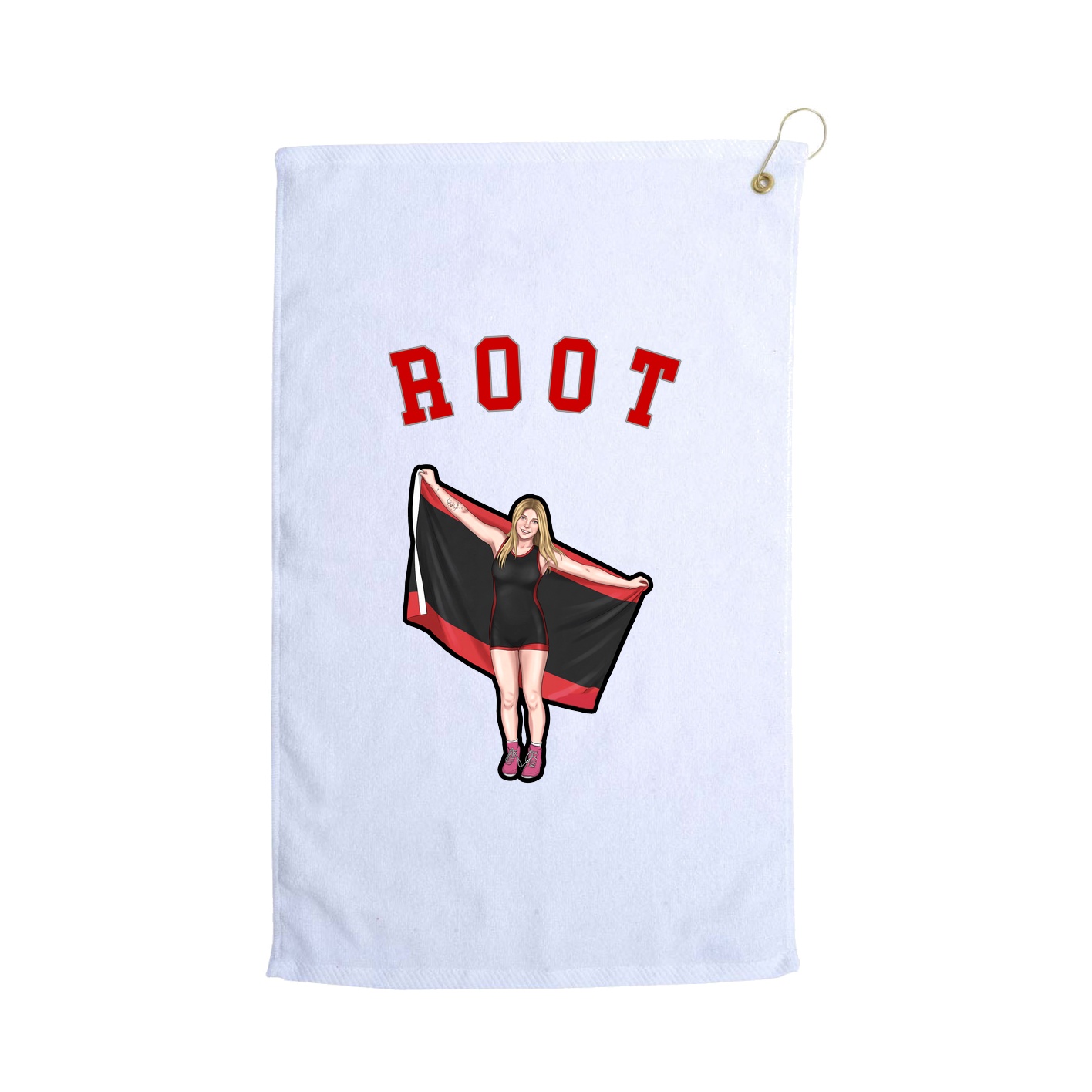 Golf Towel — Shirsey Arch in White