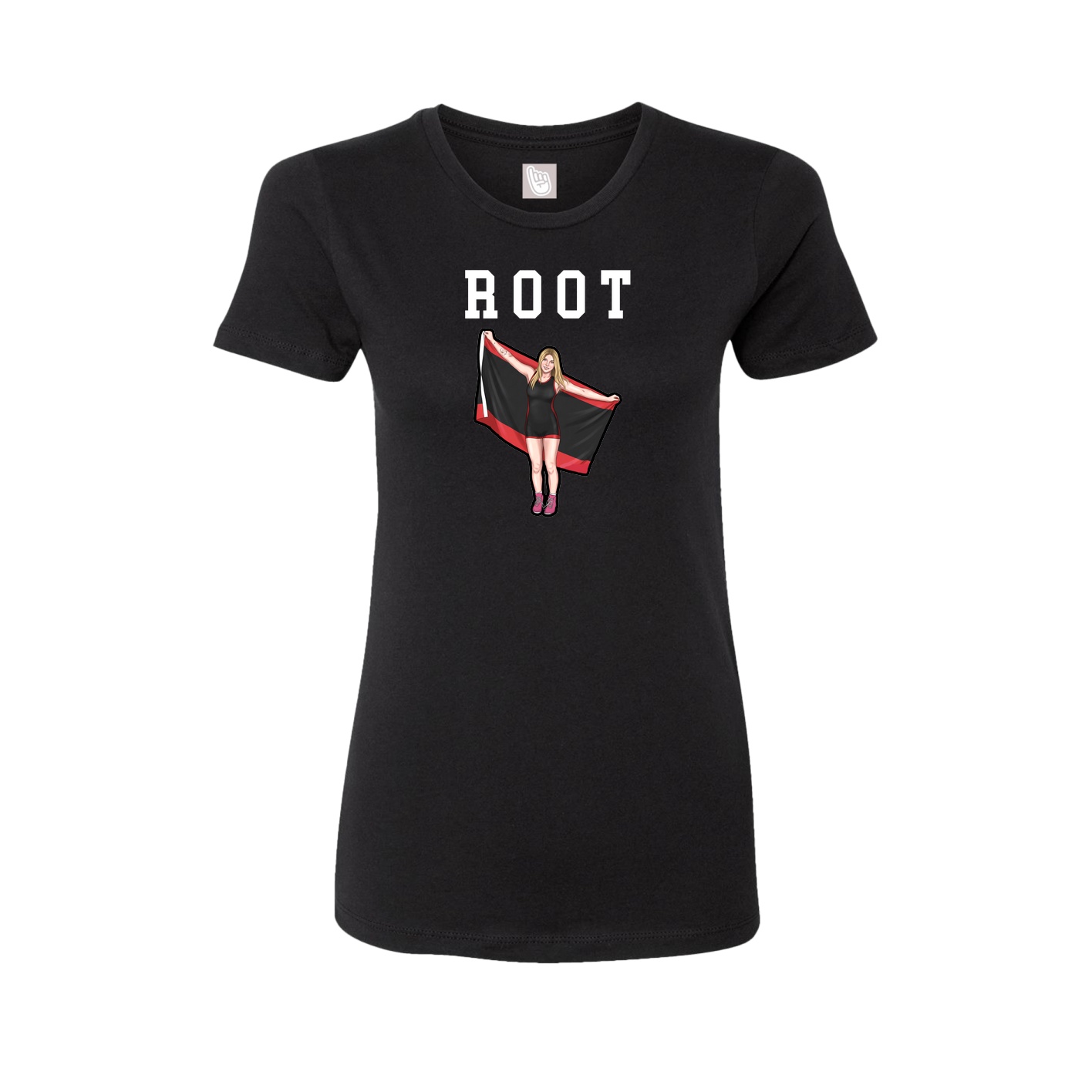 Fitted Women's Tee — Shirsey in Black