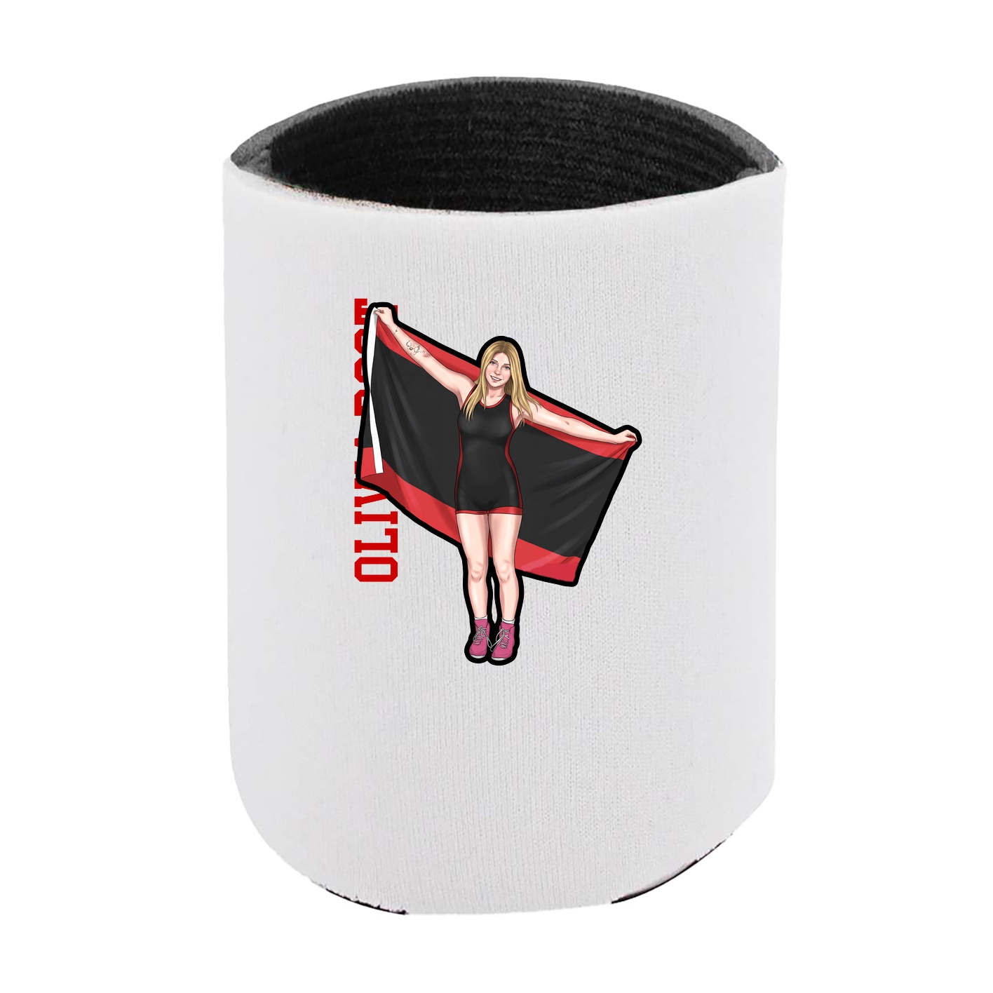 Can Holder — Name Vertical in White