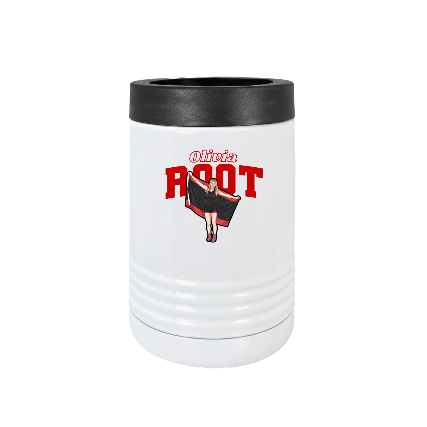 Beverage Holder — Name Arch in White