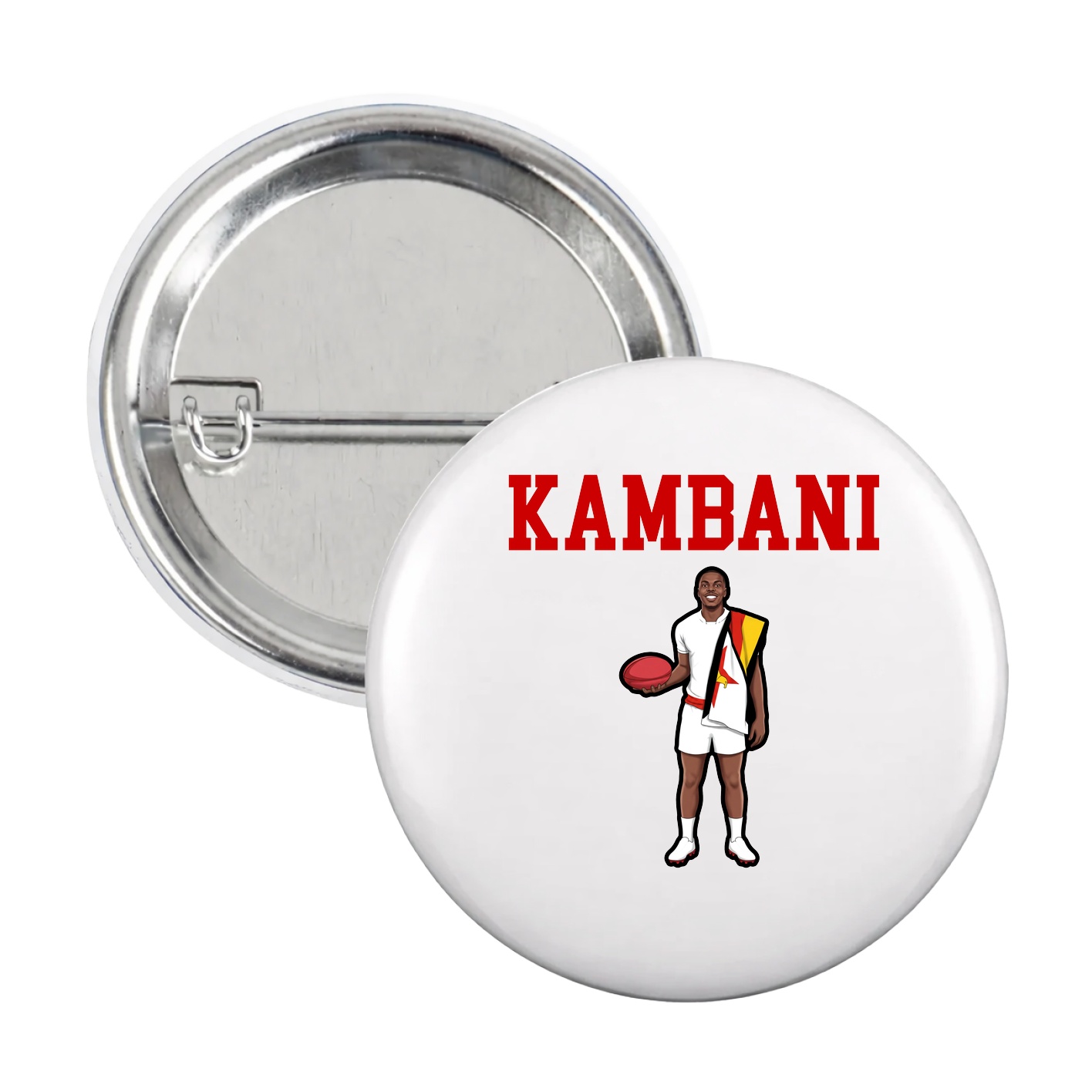 Game Day Button — Shirsey in White