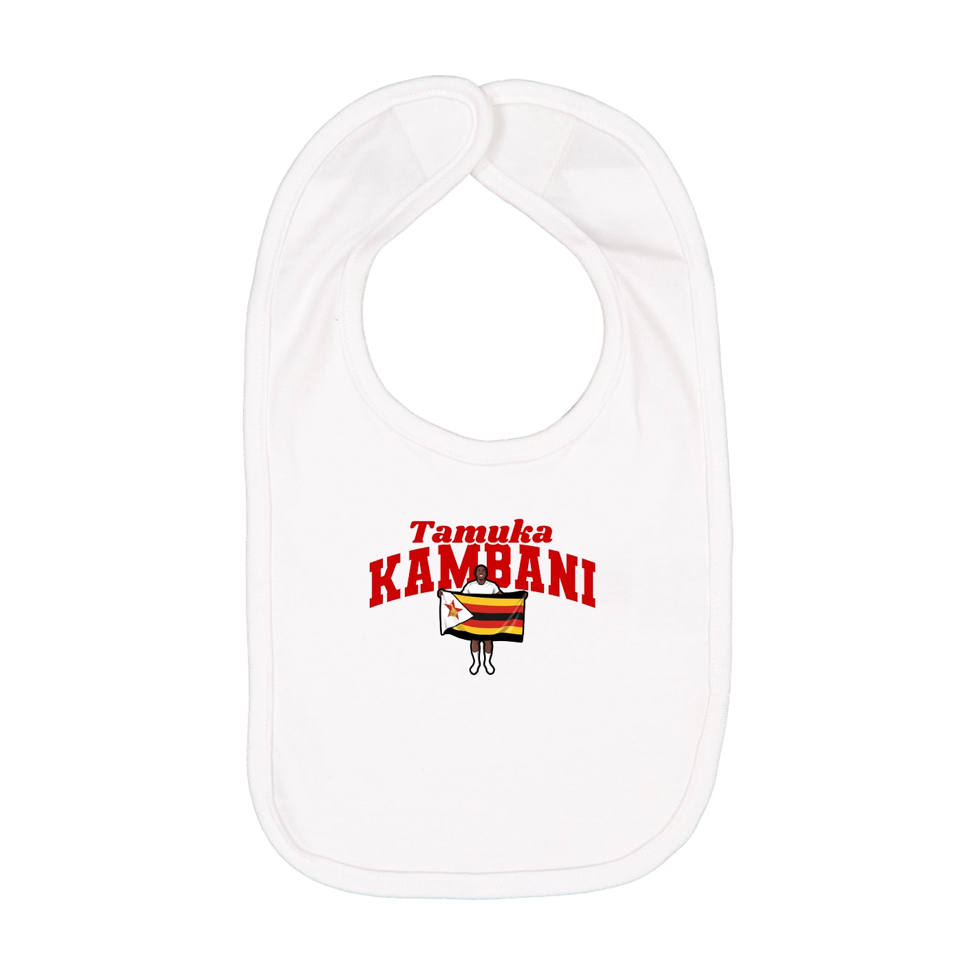 Infant Bib — Signature Arch in White