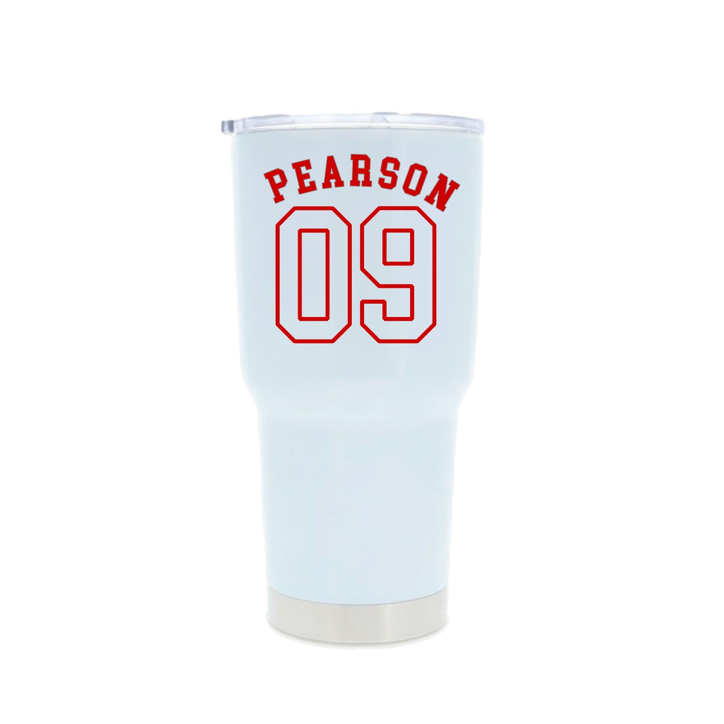 30oz Stainless Steel Tumbler — Shirsey Arch in White
