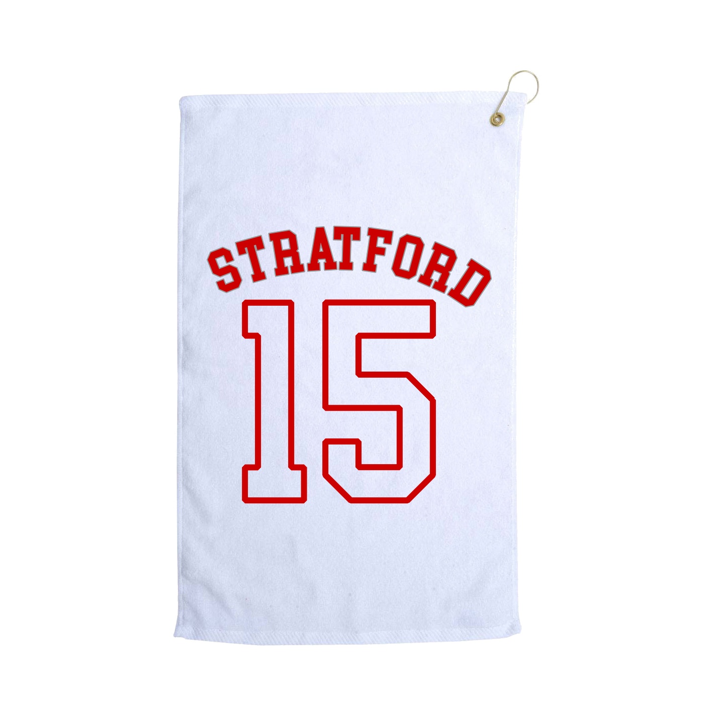 Golf Towel — Shirsey Arch in White