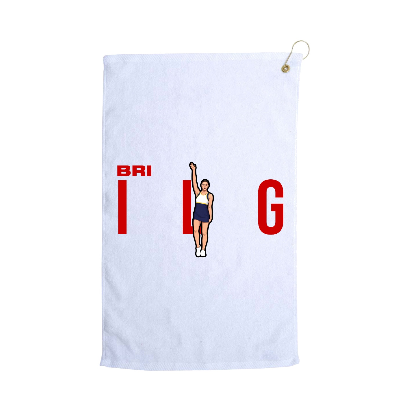 Golf Towel — Player Name in White