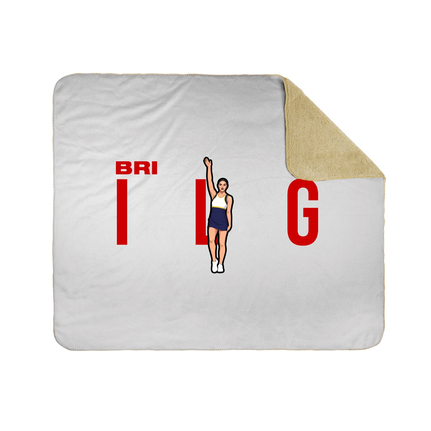 Throw Blanket — Player Name in White