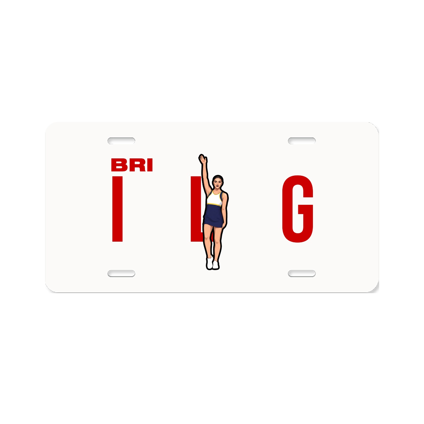 License Plate — Player Name in Classic
