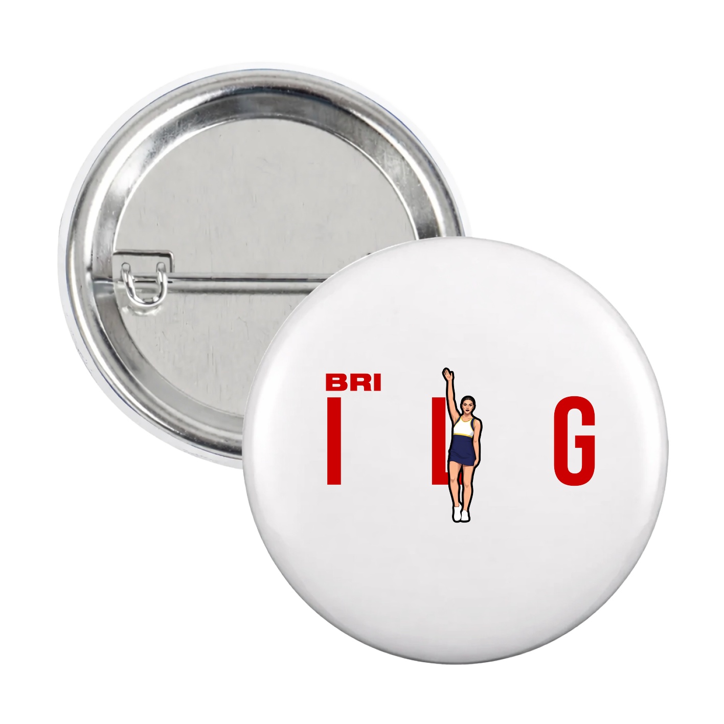 Game Day Button — Player Name in White