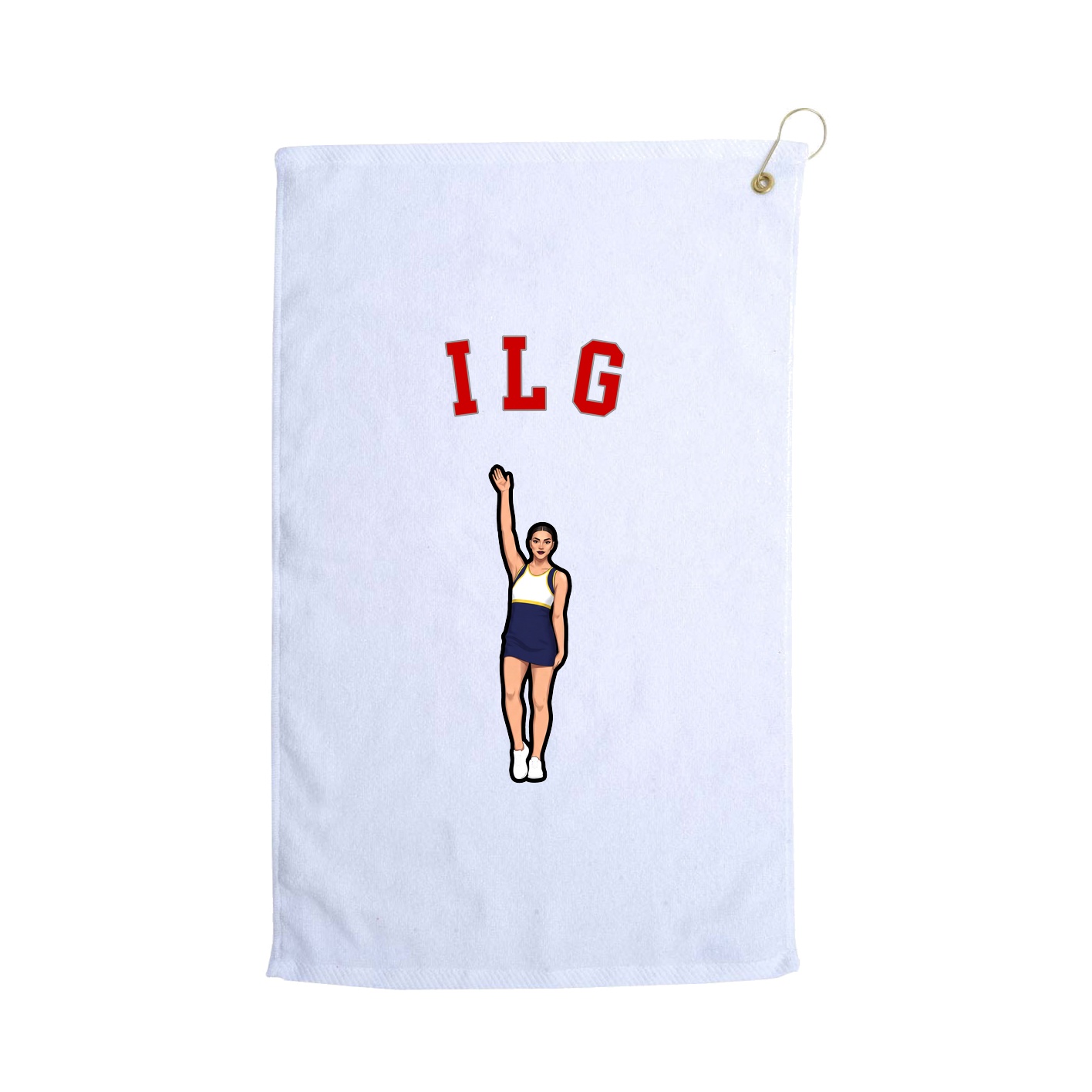Golf Towel — Shirsey Arch in White
