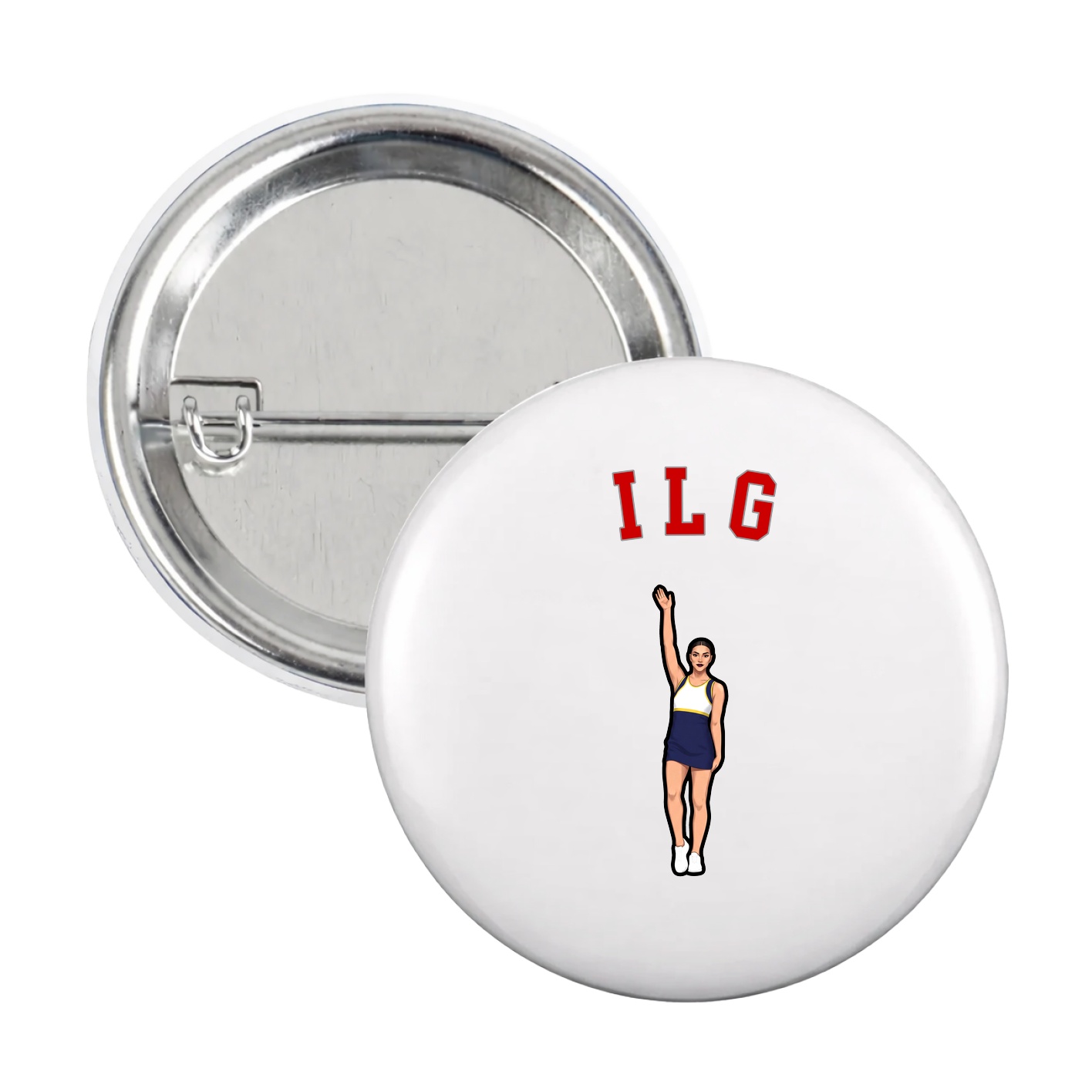 Game Day Button — Shirsey Arch in White