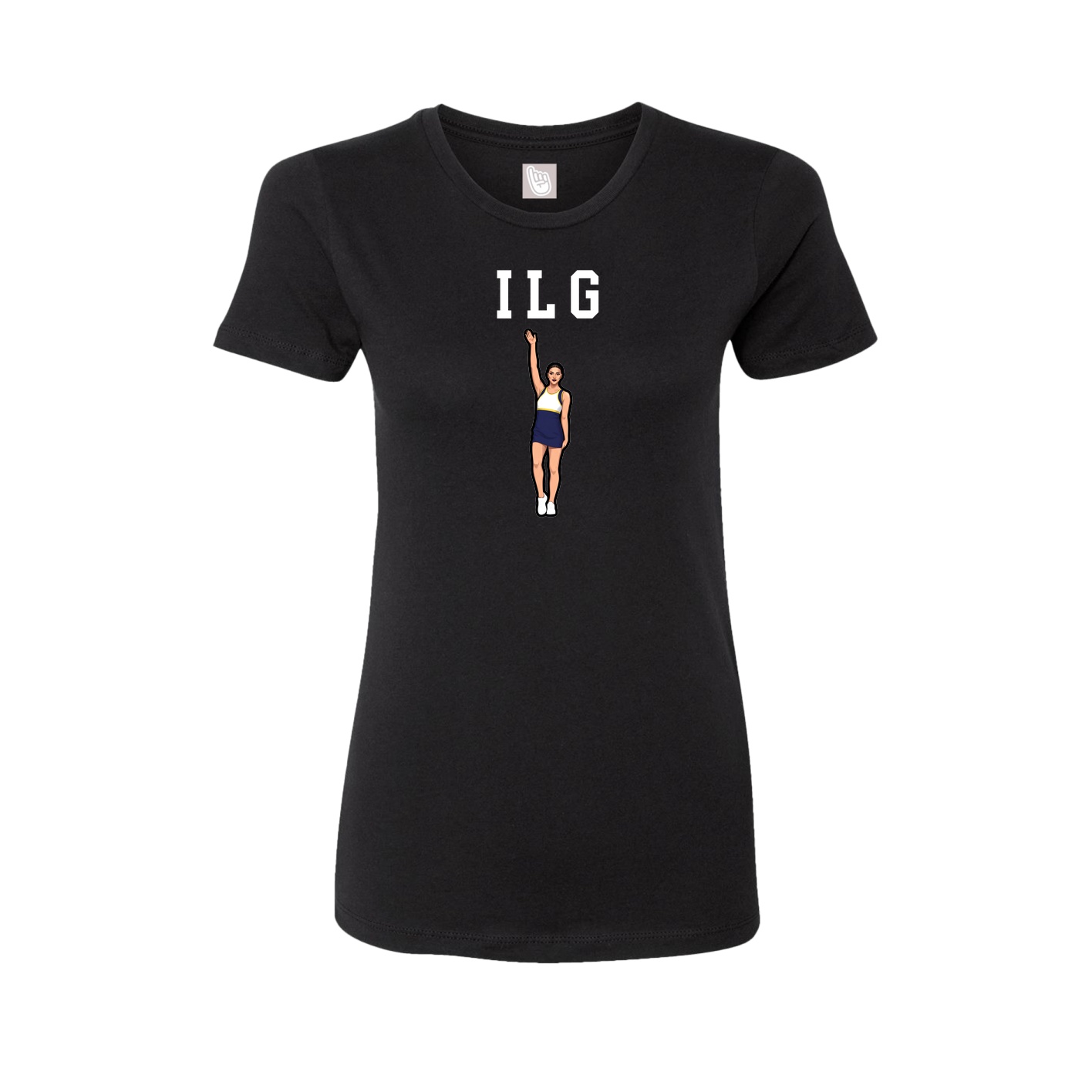 Fitted Women's Tee — Shirsey in Black