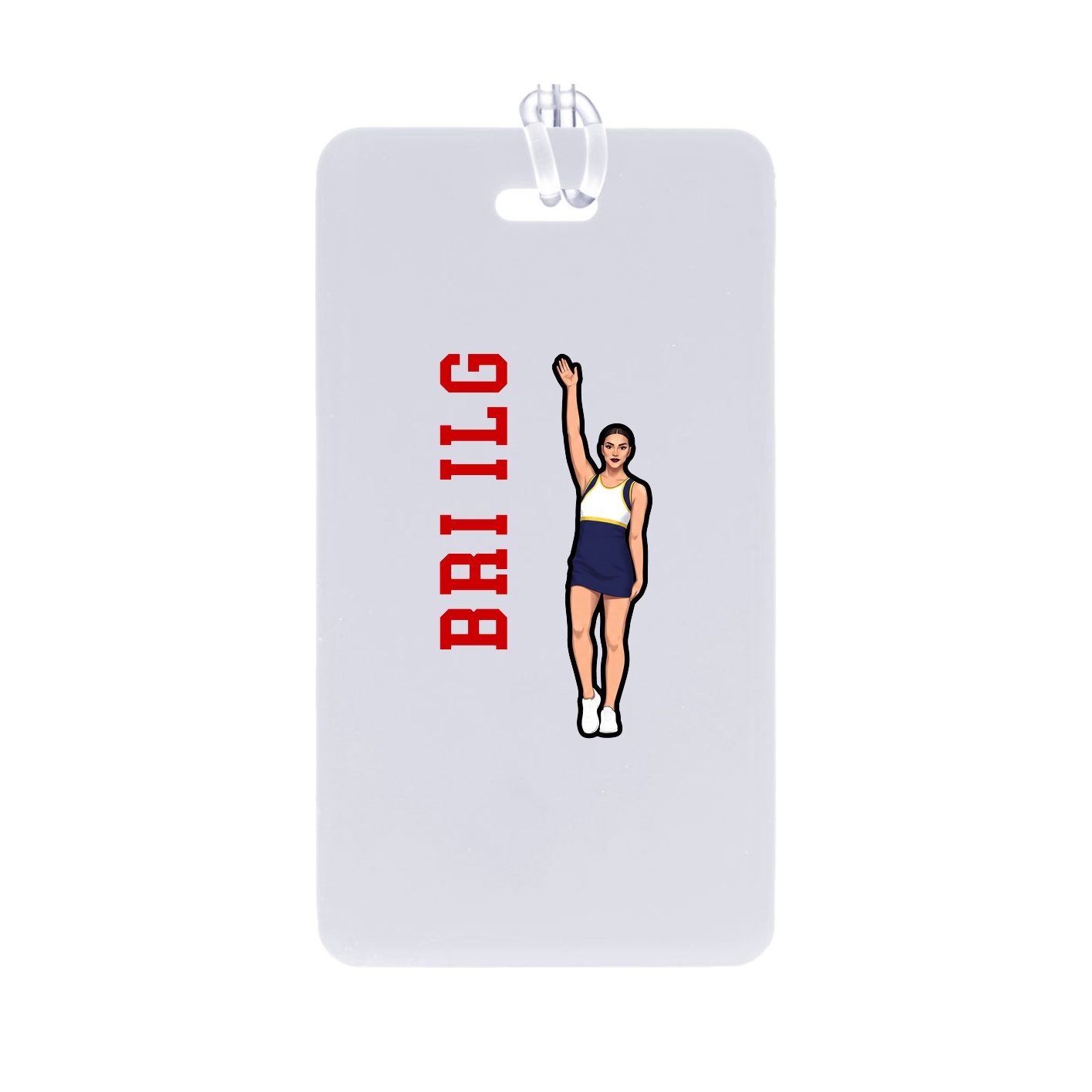 Bag Tag — Name Vertical in Classic
