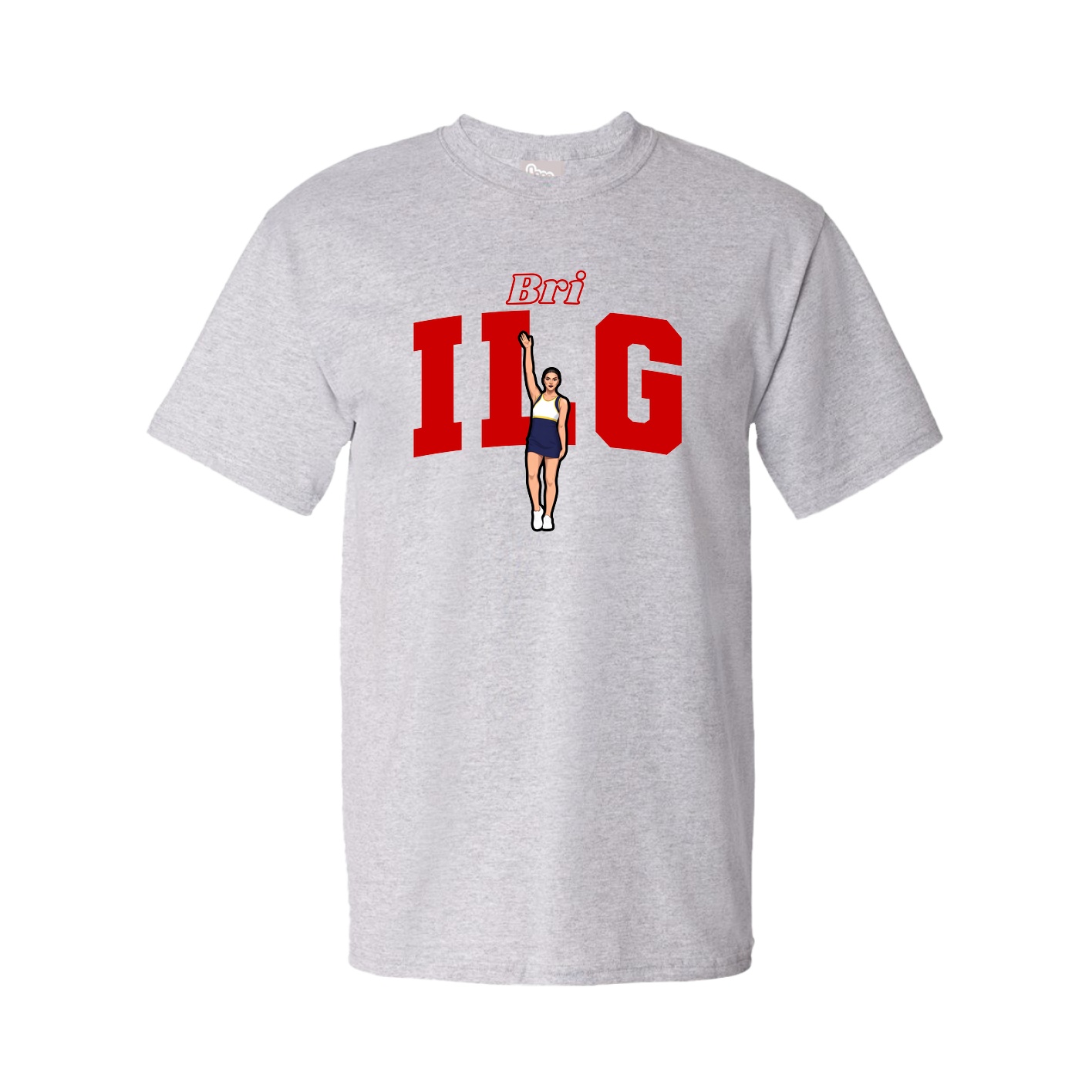 Tee — Name Arch in Grey