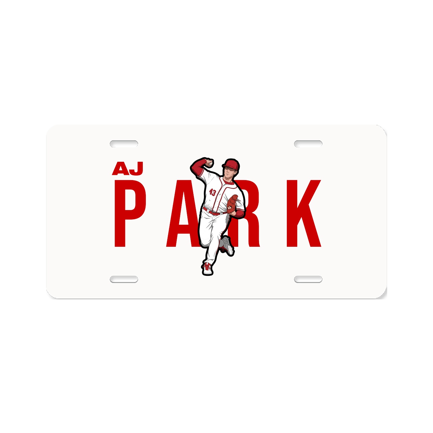 License Plate — Player Name in Classic